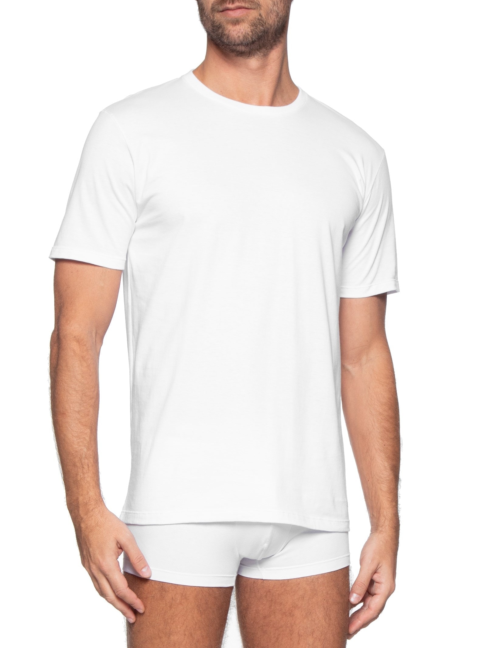 Kit 1 Camiseta E 2 Cuecas Trunk Branco Calvin Klein Underwear
