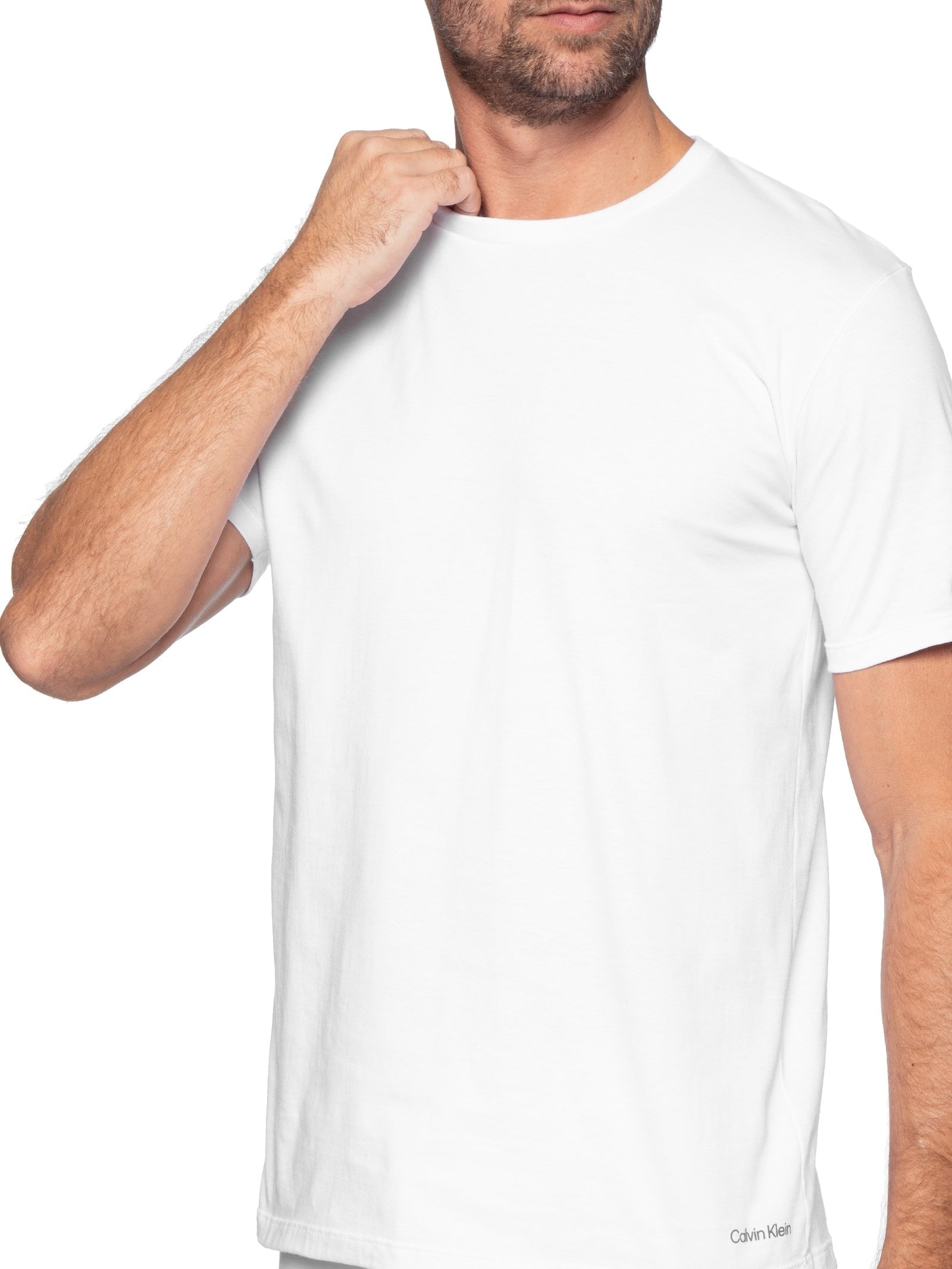 Kit 1 Camiseta E 2 Cuecas Trunk Branco Calvin Klein Underwear