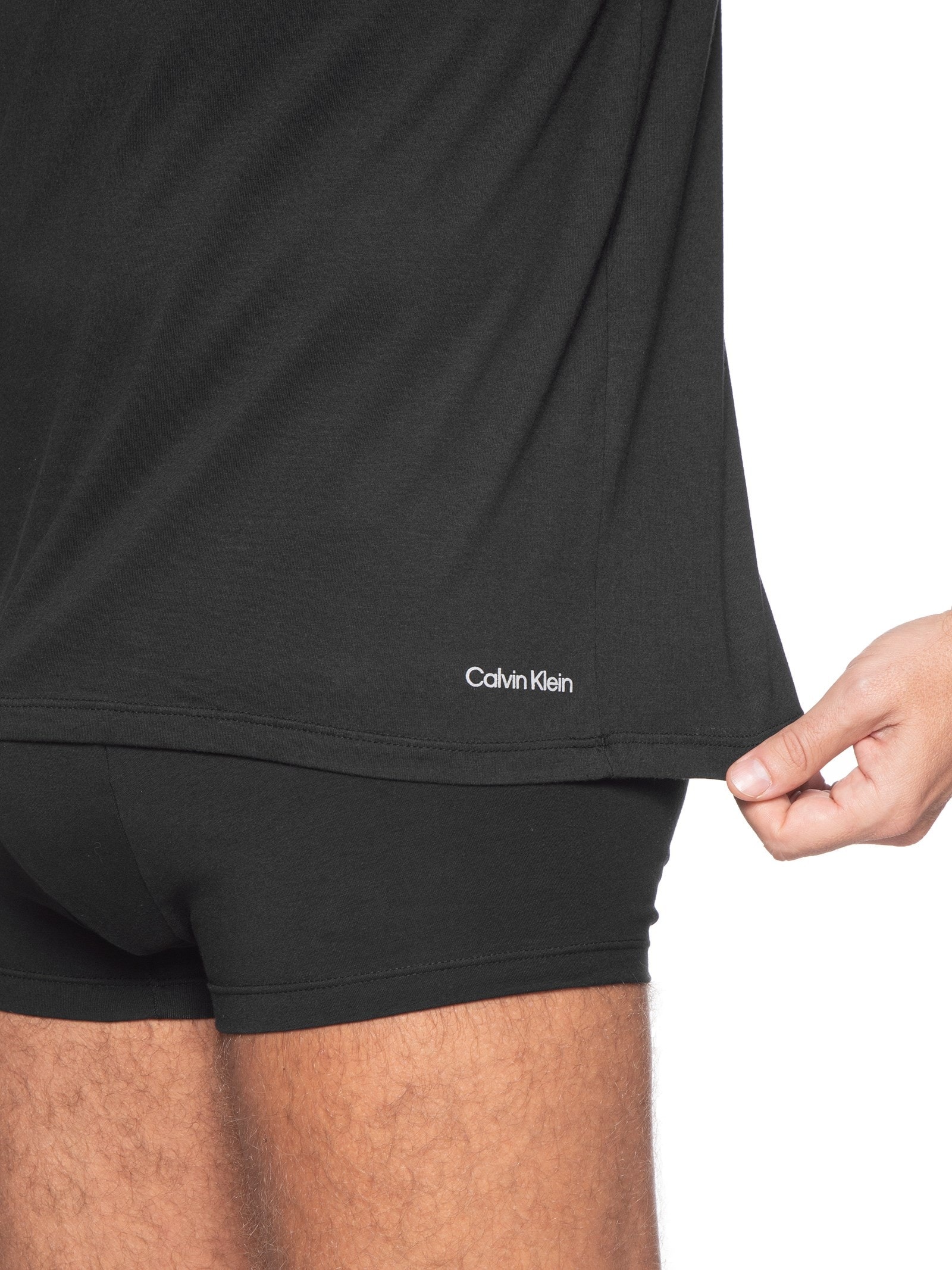 Kit 1 Camiseta E 2 Cuecas Trunk Preto Calvin Klein Underwear