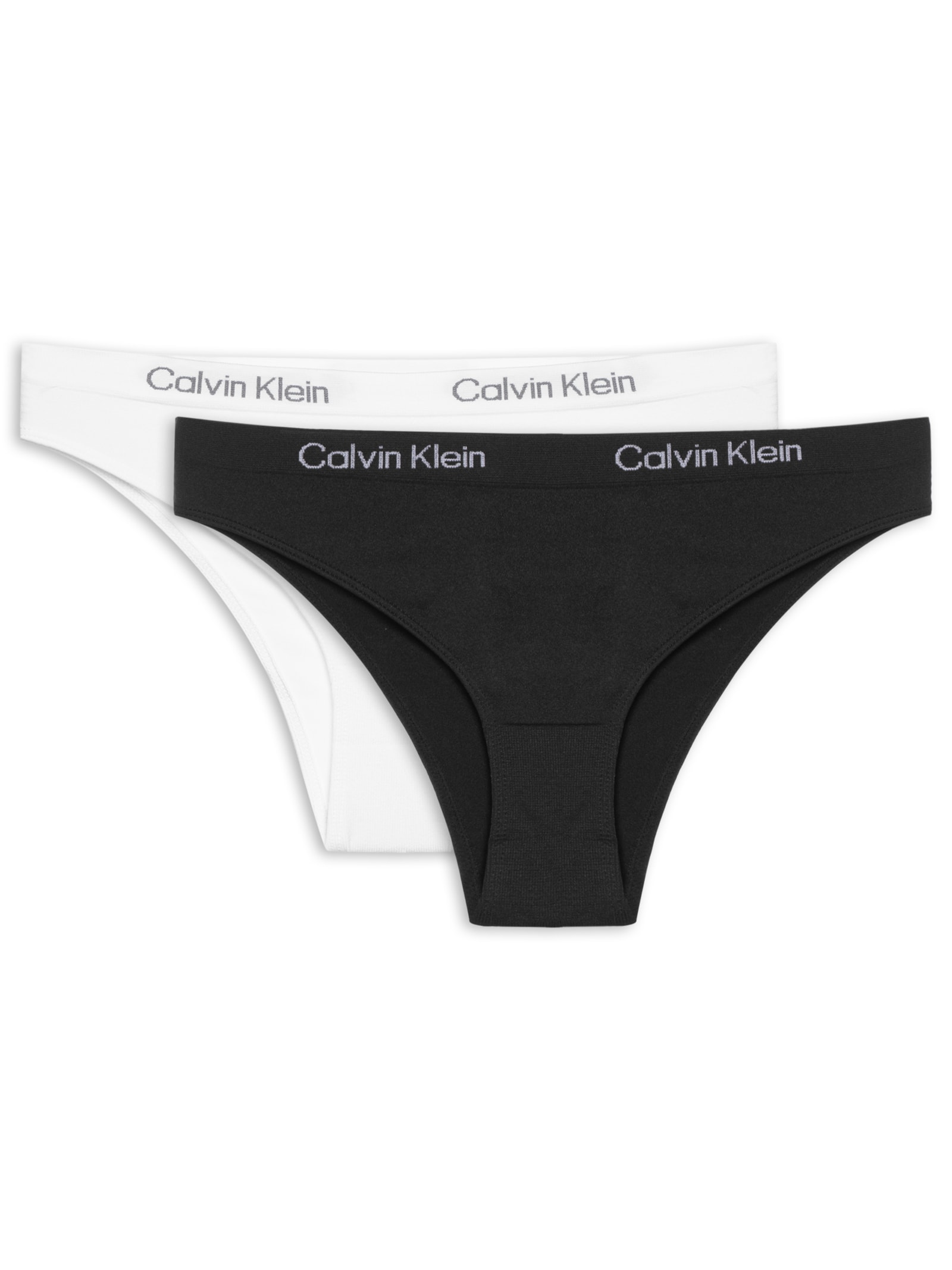 Kit 2 Calcinhas Microfibra Seamless Off White Calvin Klein Underwear