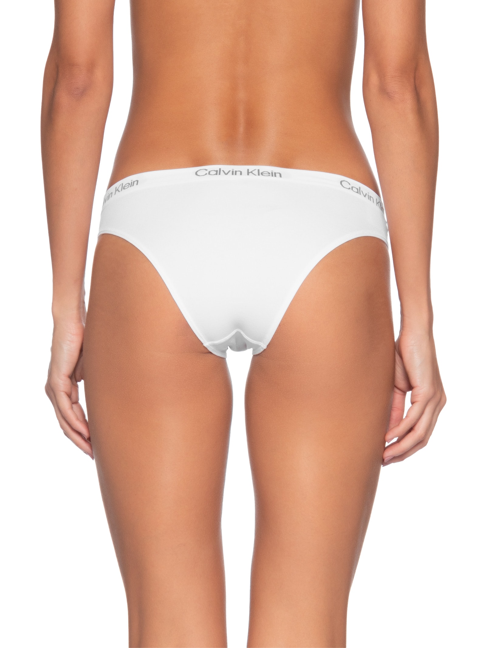 Kit 2 Calcinhas Microfibra Seamless Off White Calvin Klein Underwear