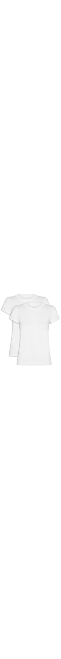 Kit 2 Camisetas Femininas - Branco
