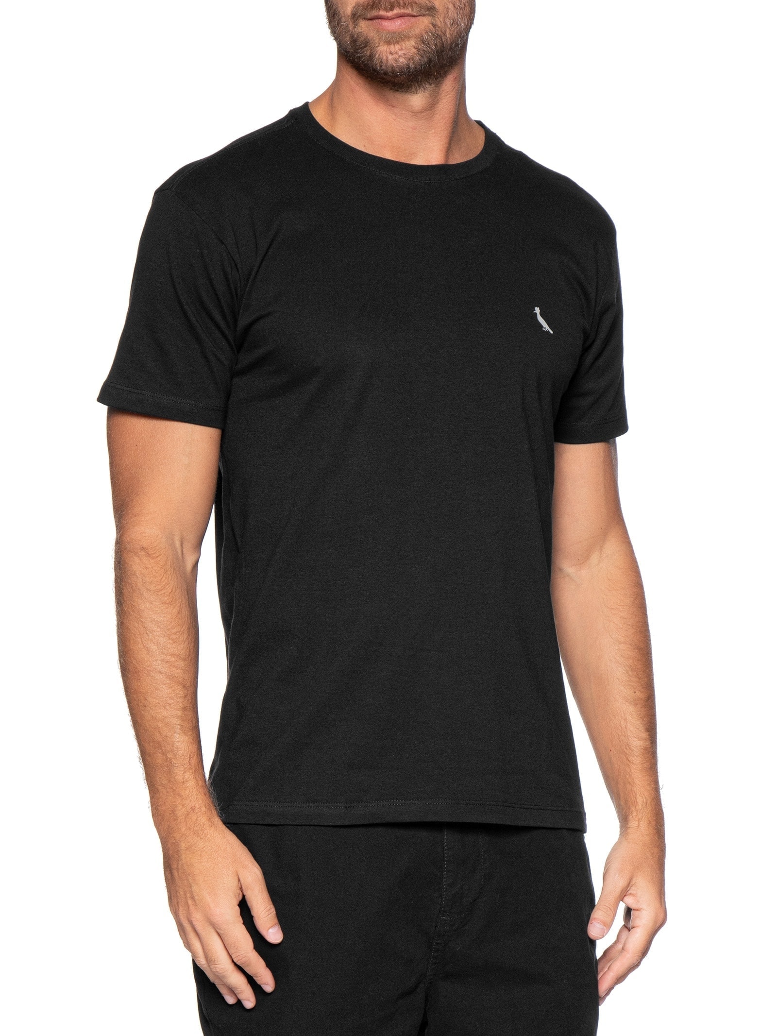 Kit 2 Camisetas Masculina Regular Essence – Preto Reserva