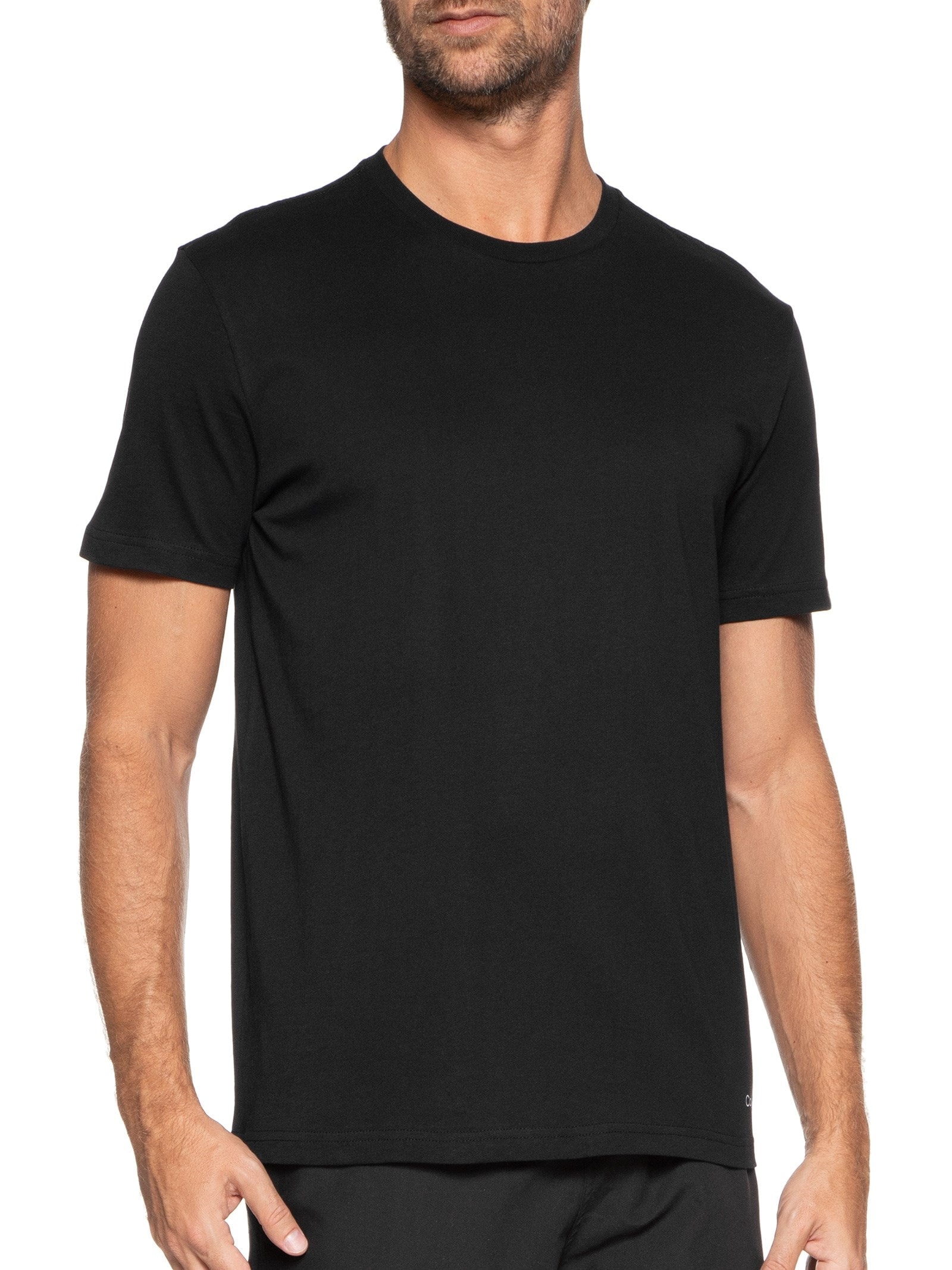 Kit 2 Camisetas Masculinas Básicas Gola Careca Em Algodão Calvin Klein Underwear