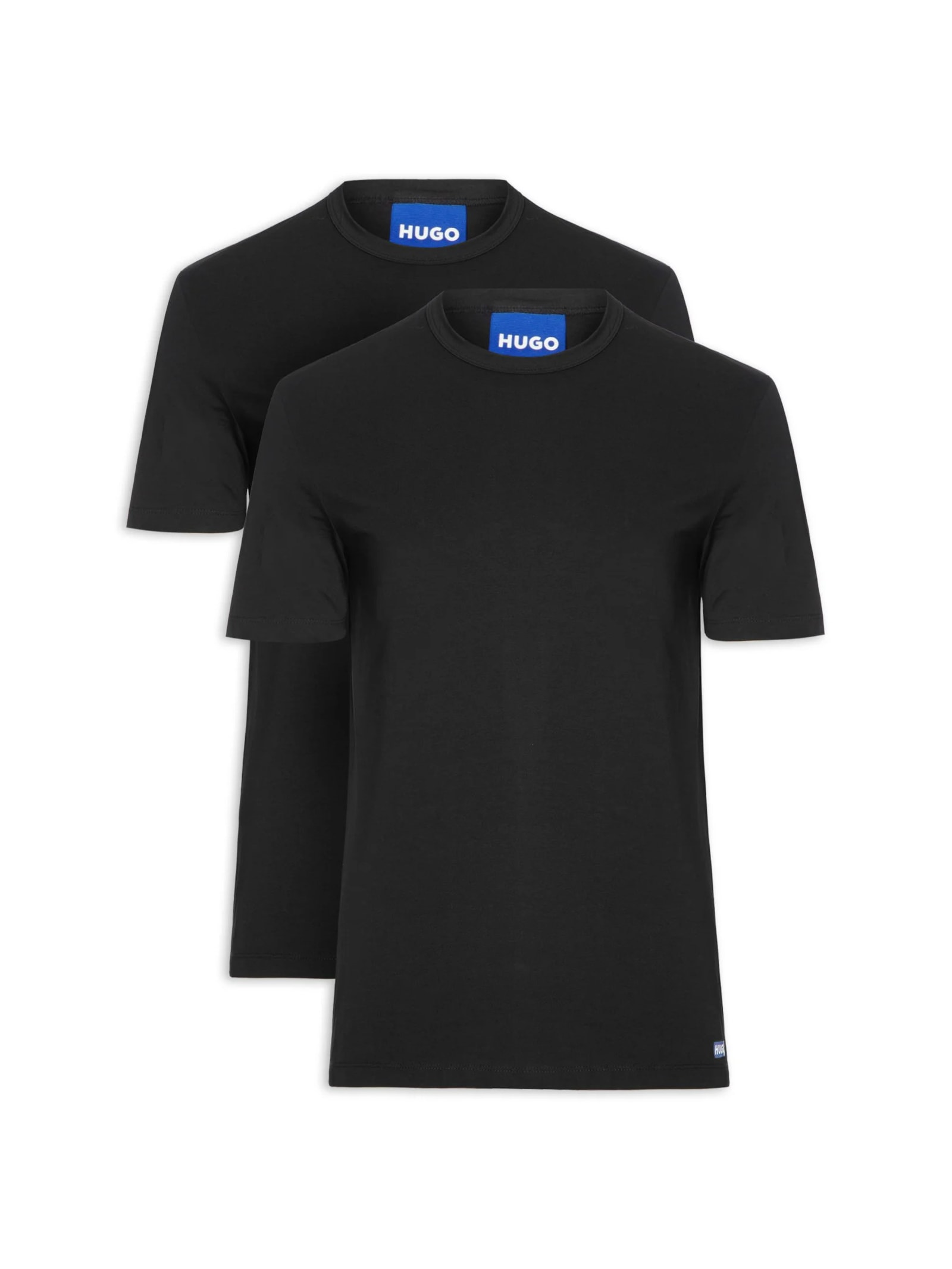 Kit 2 Camisetas Masculinas Blue2_Naolo Preto Hugo