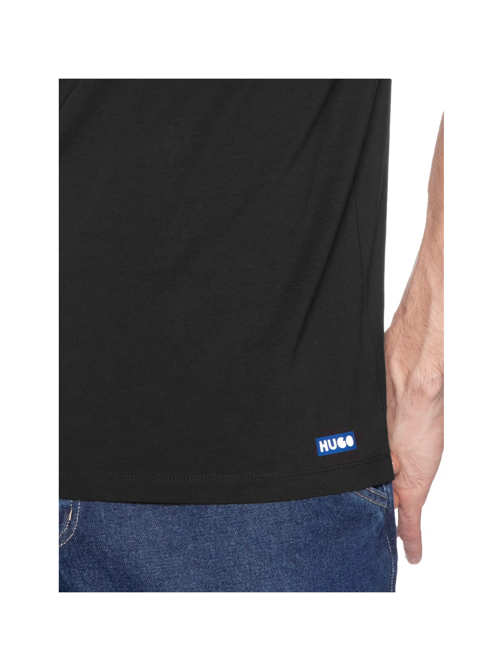 Kit 2 Camisetas Masculinas Blue2_Naolo Preto Hugo