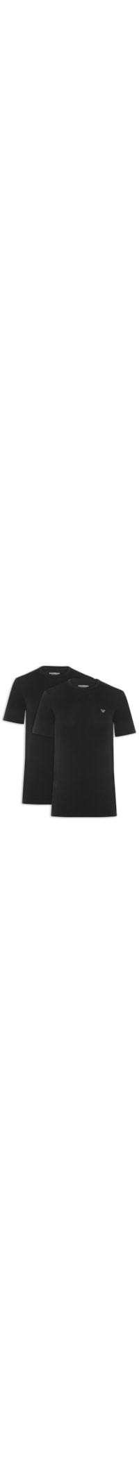 Kit 2 Camisetas Masculinas Pack Top 2 Peças - Preto