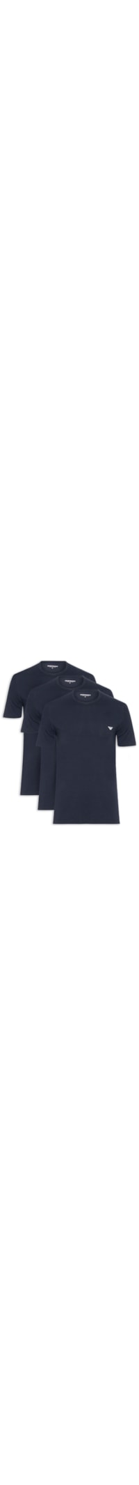 Kit 2 Camisetas Masculinas Pack Top - Azul
