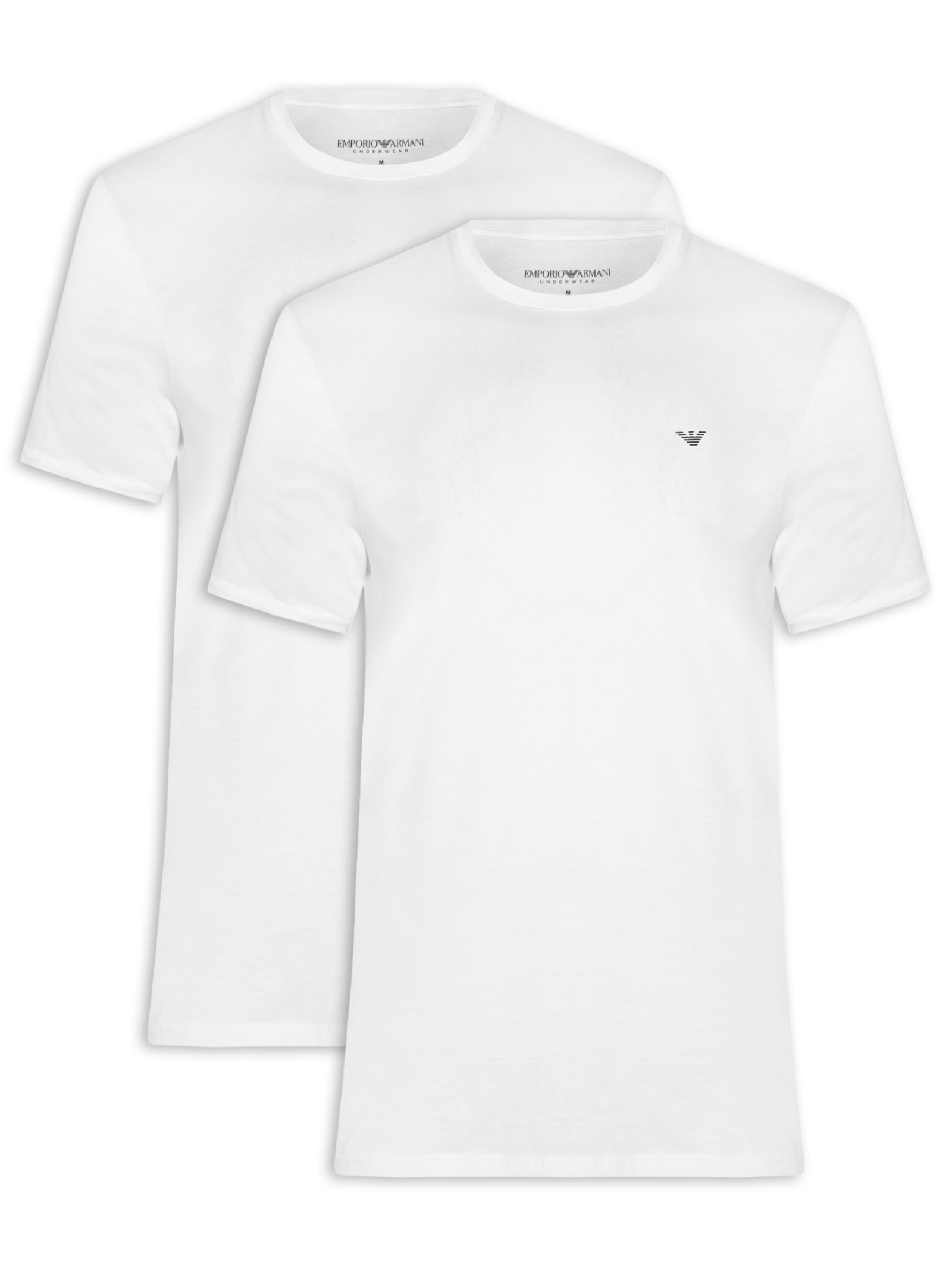 Kit 2 Camisetas Masculinas Pack Top Azul Emporio Armani Bodywear