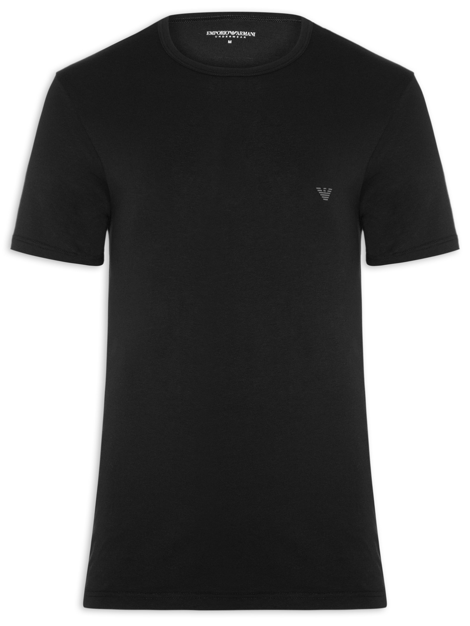 Kit 2 Camisetas Masculinas Pack Top Preto Emporio Armani Bodywear