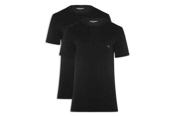 Kit 2 Camisetas Masculinas Pack Top - Preto