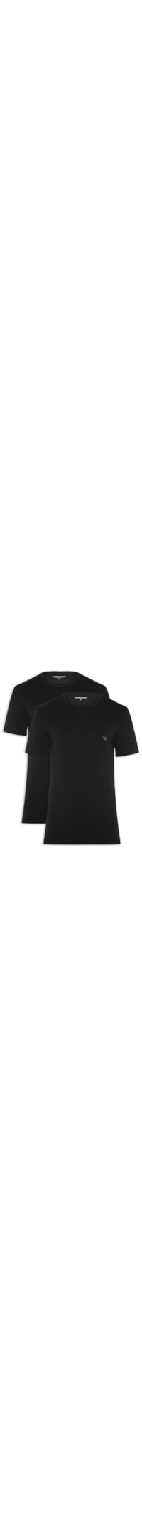 Kit 2 Camisetas Masculinas Pack Top - Preto