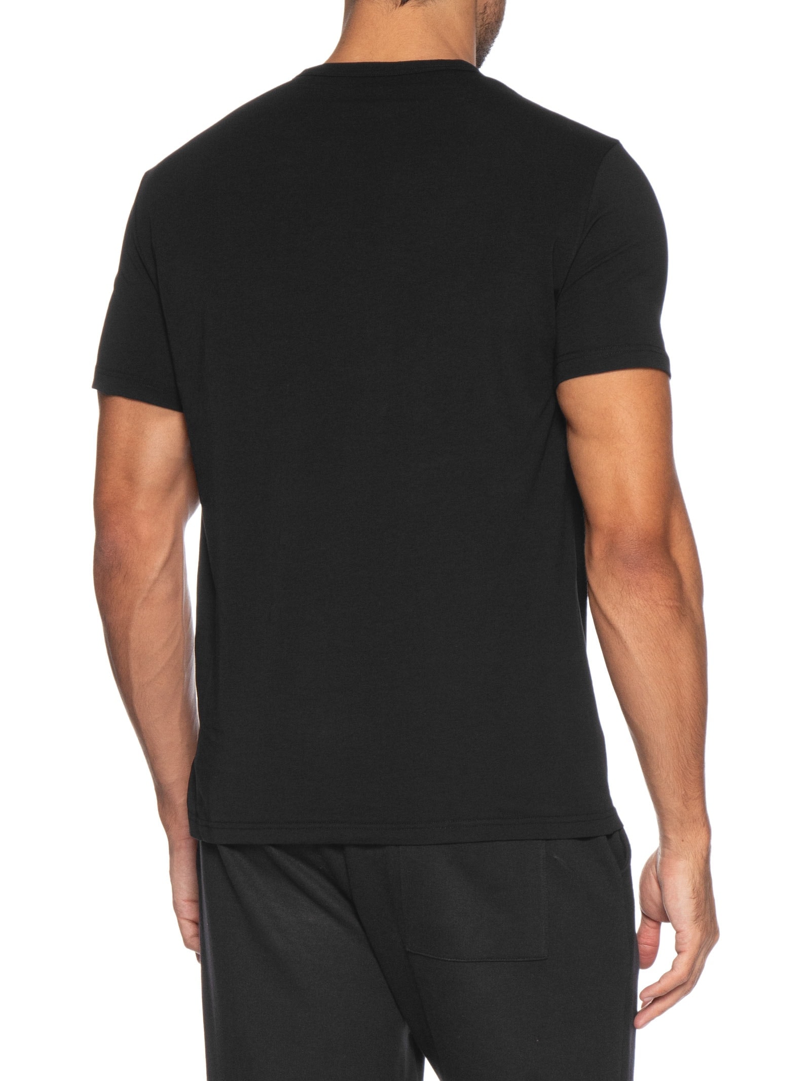 Kit 2 Camisetas Masculinas Pack Top Preto Emporio Armani Bodywear