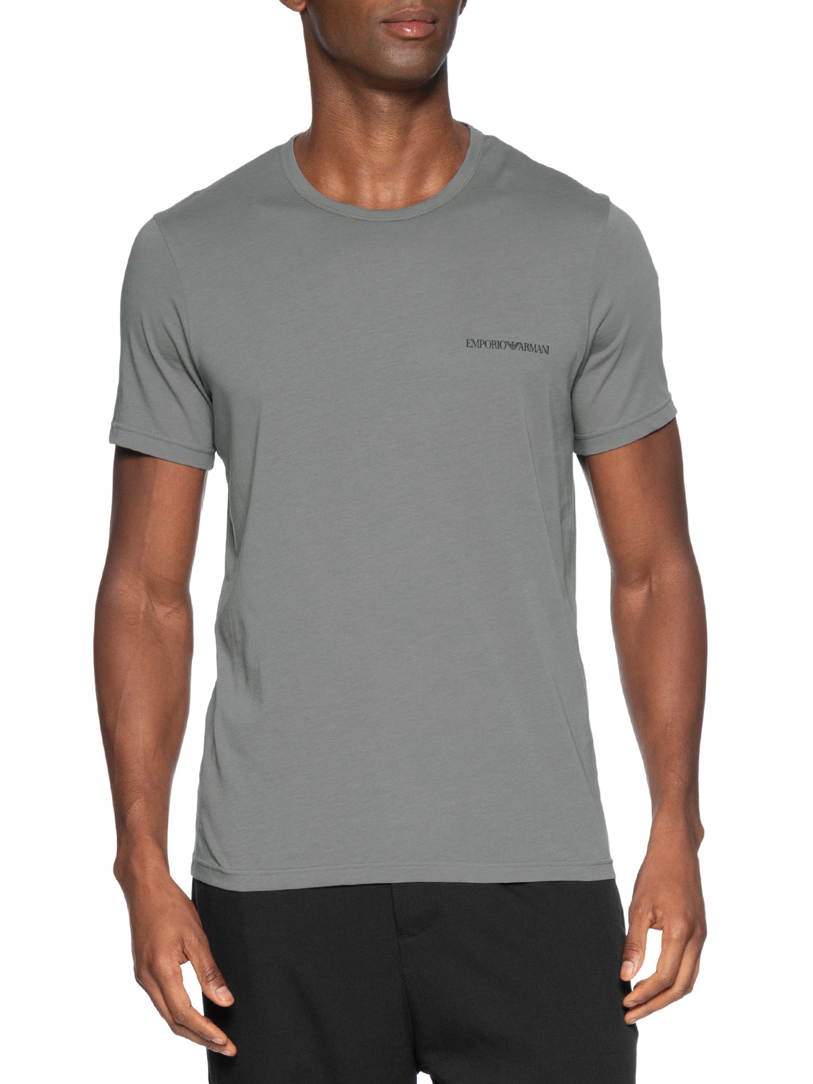 Kit 2 Camisetas Masculinas Pack Top– Preto Emporio Armani Bodywear