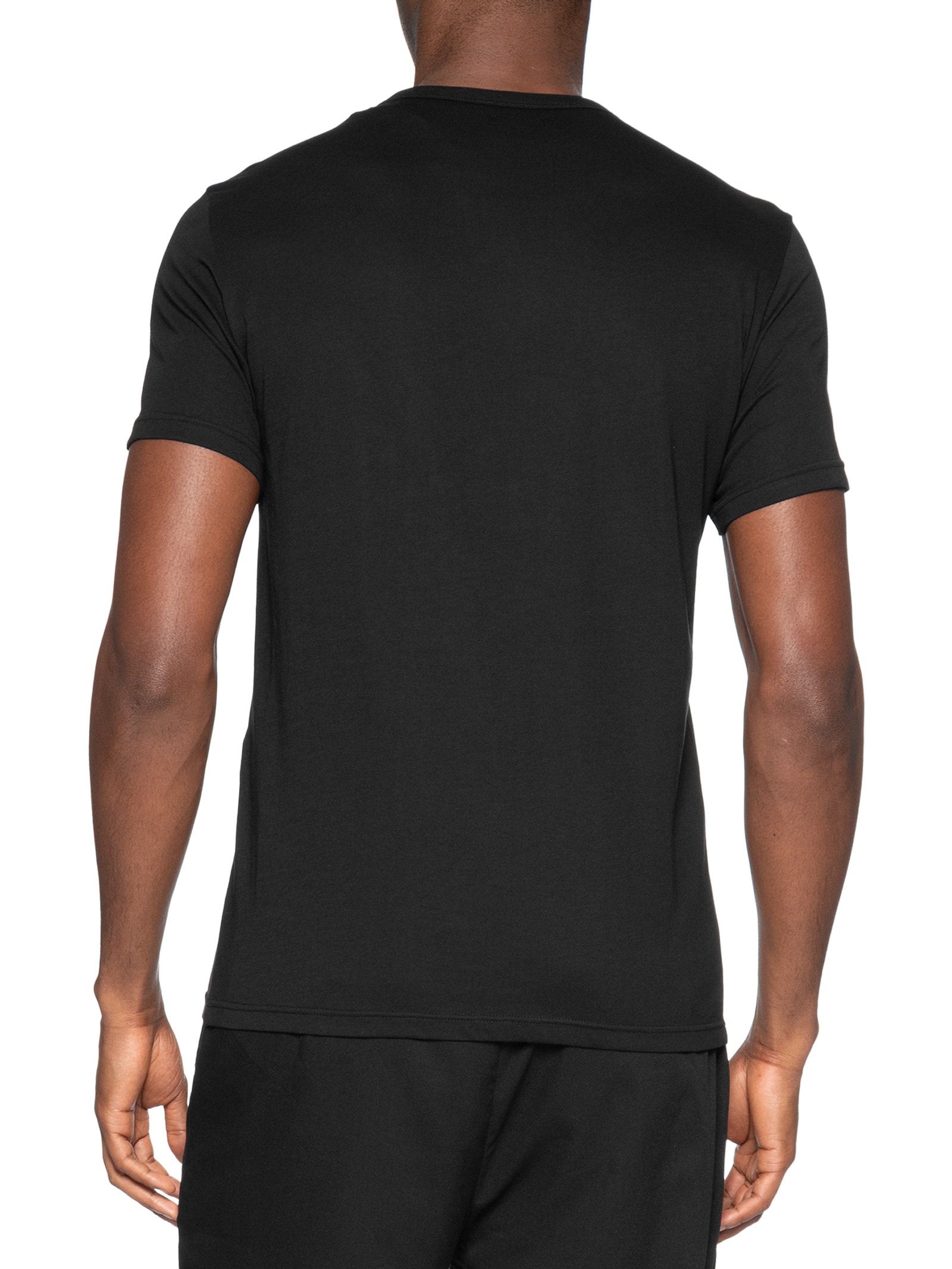 Kit 2 Camisetas Masculinas Pack Top– Preto Emporio Armani Bodywear