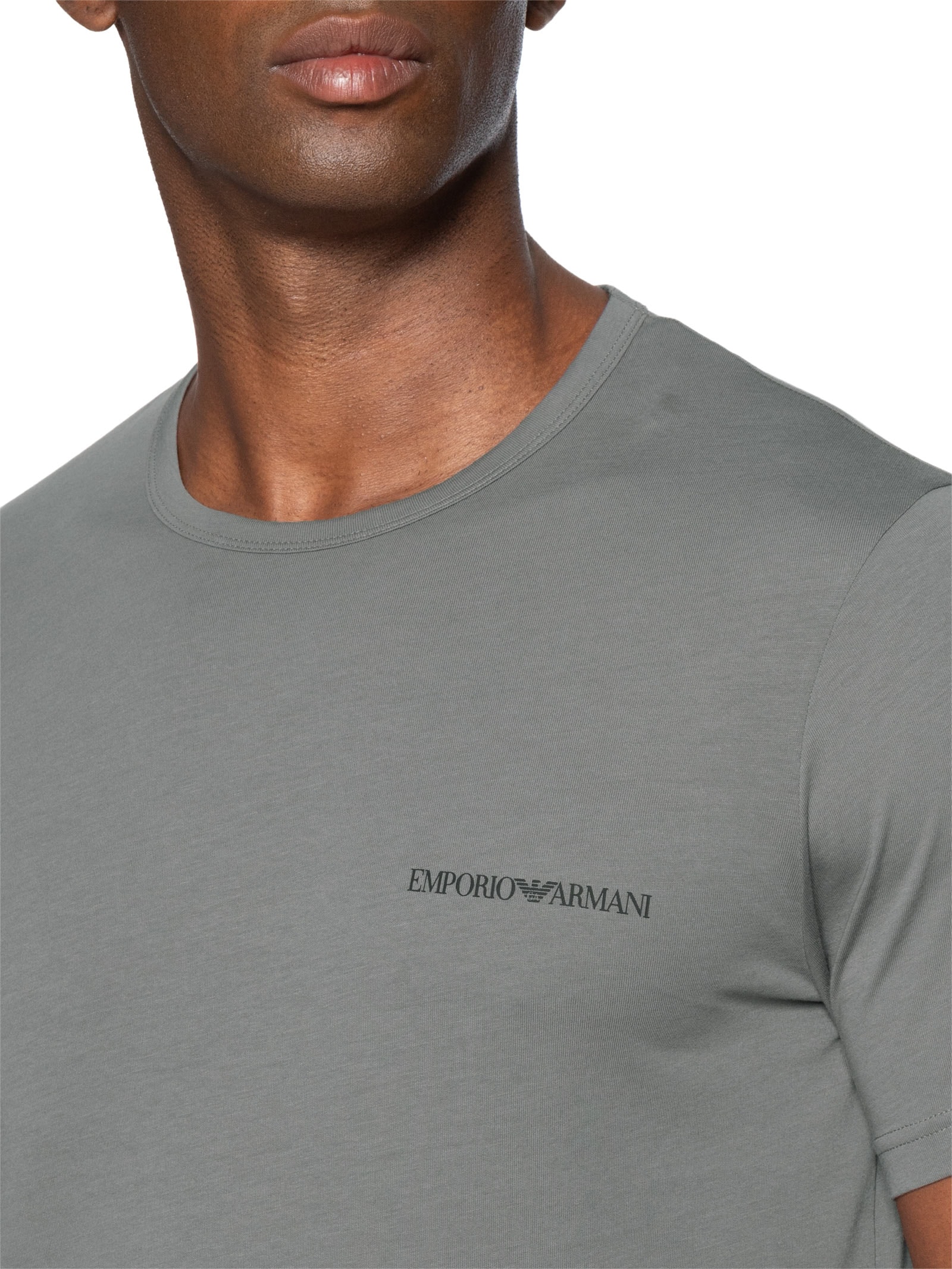 Kit 2 Camisetas Masculinas Pack Top– Preto Emporio Armani Bodywear