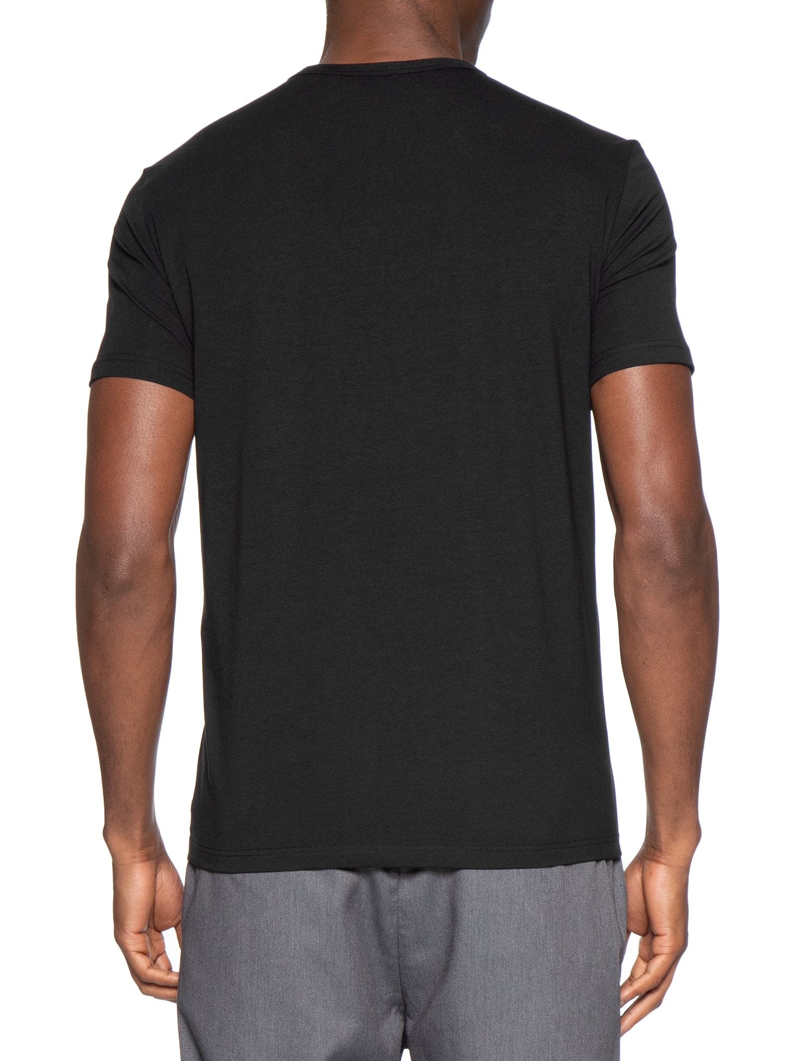Kit 2 Camisetas Masculinas Pack Top– Preto Emporio Armani Bodywear