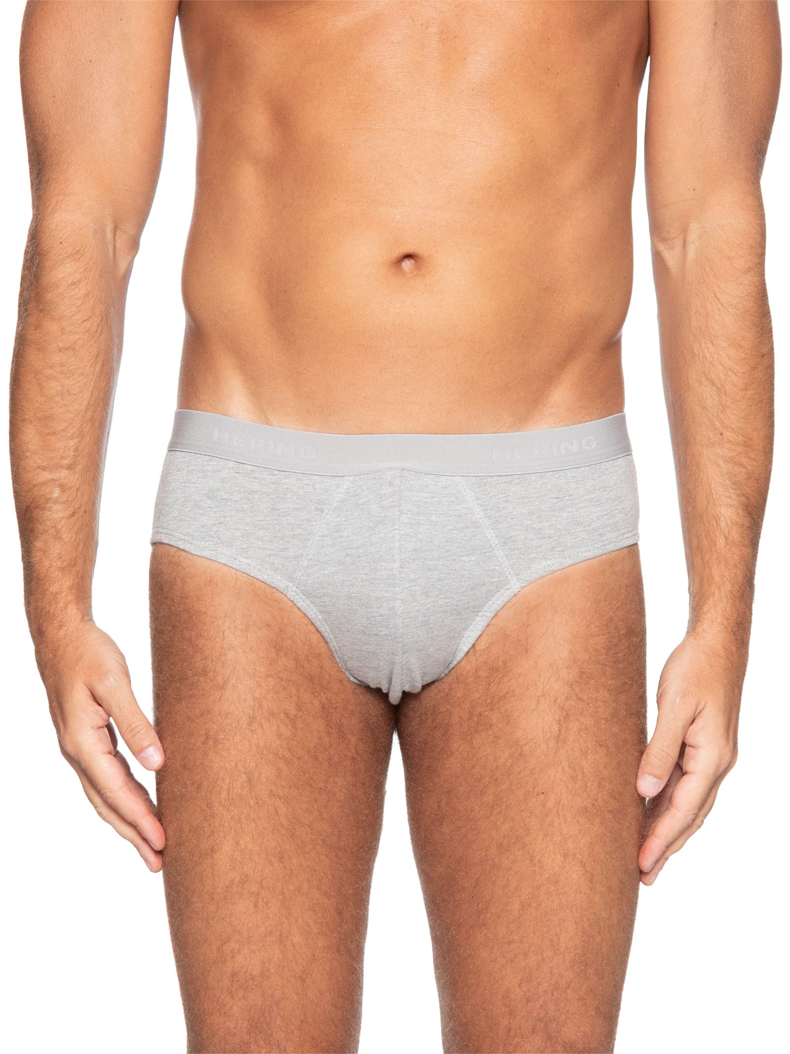 Kit 2 Cueca Slip Com Elástico – Cinza Hering Intimates