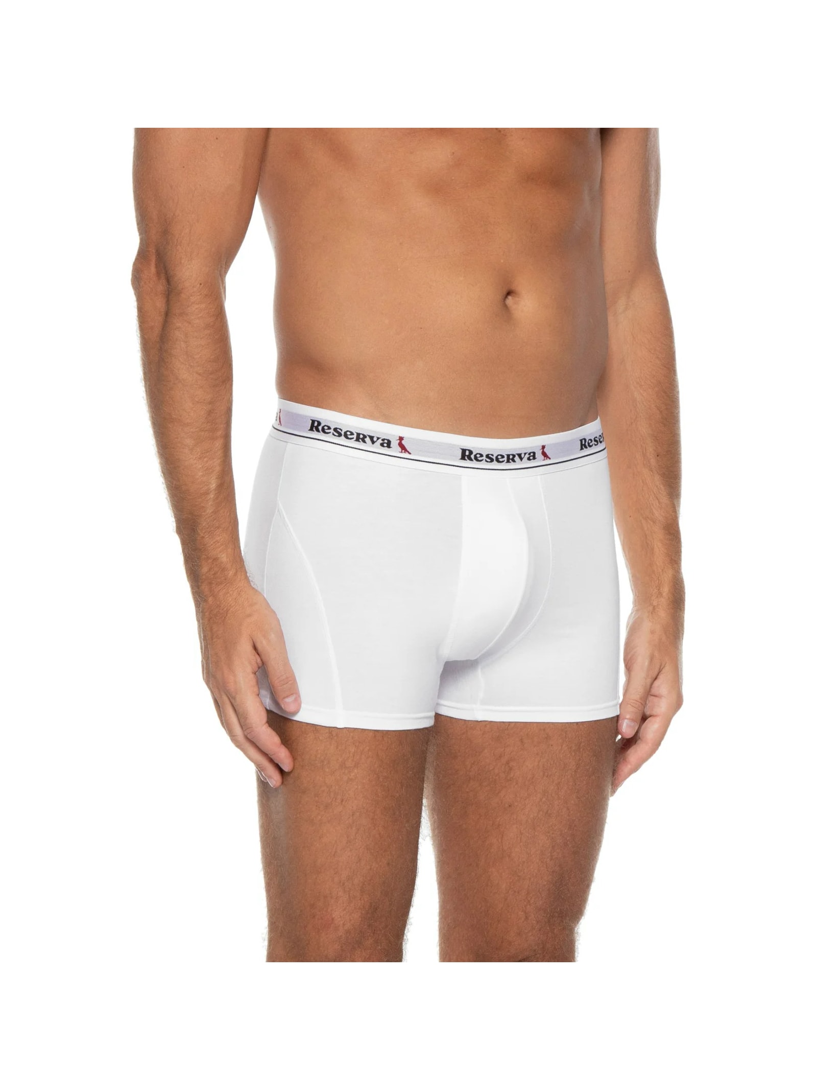 Kit 2 Cuecas Boxer Básica Branco Reserva