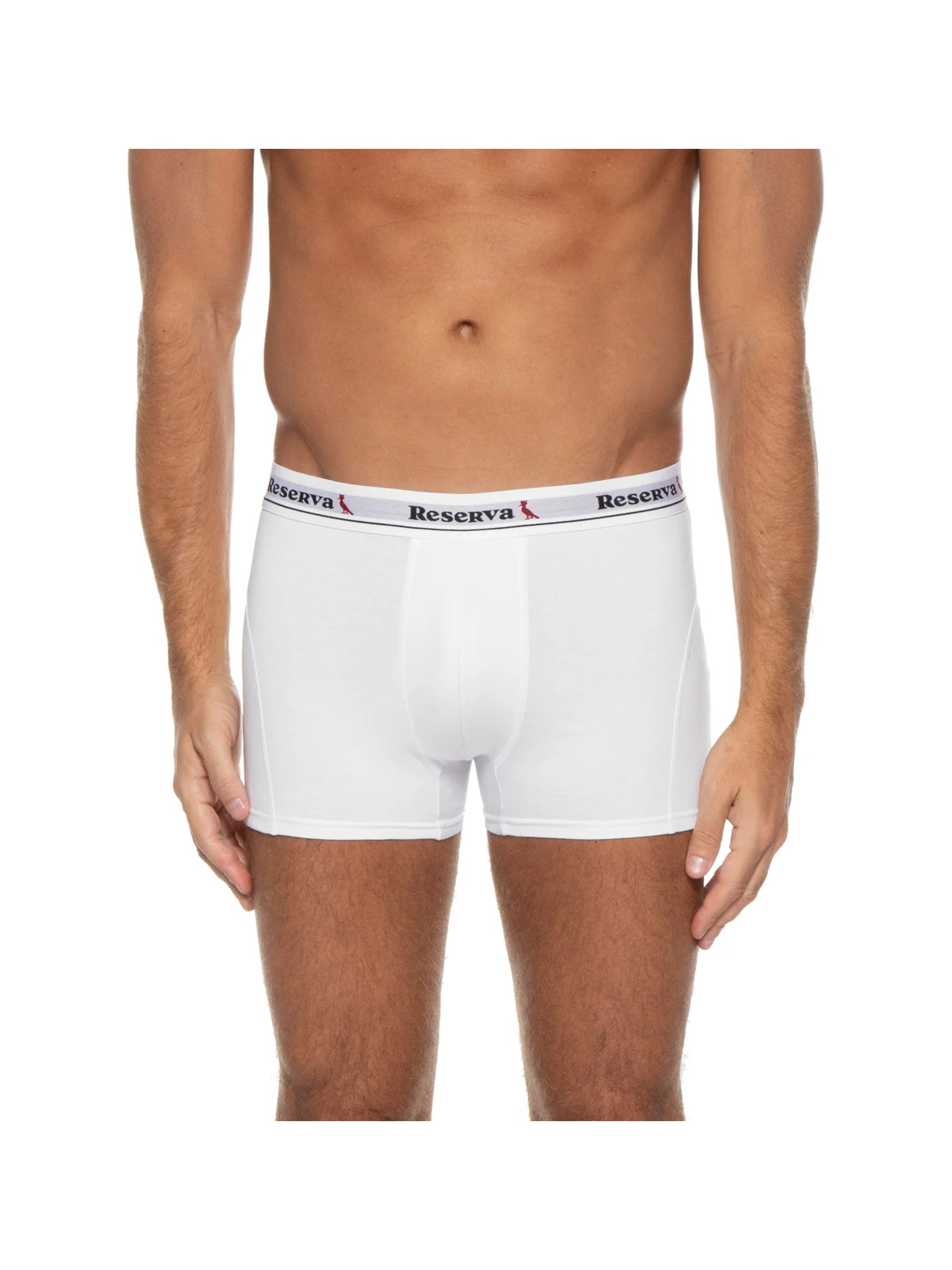 Kit 2 Cuecas Boxer Básica Branco Reserva