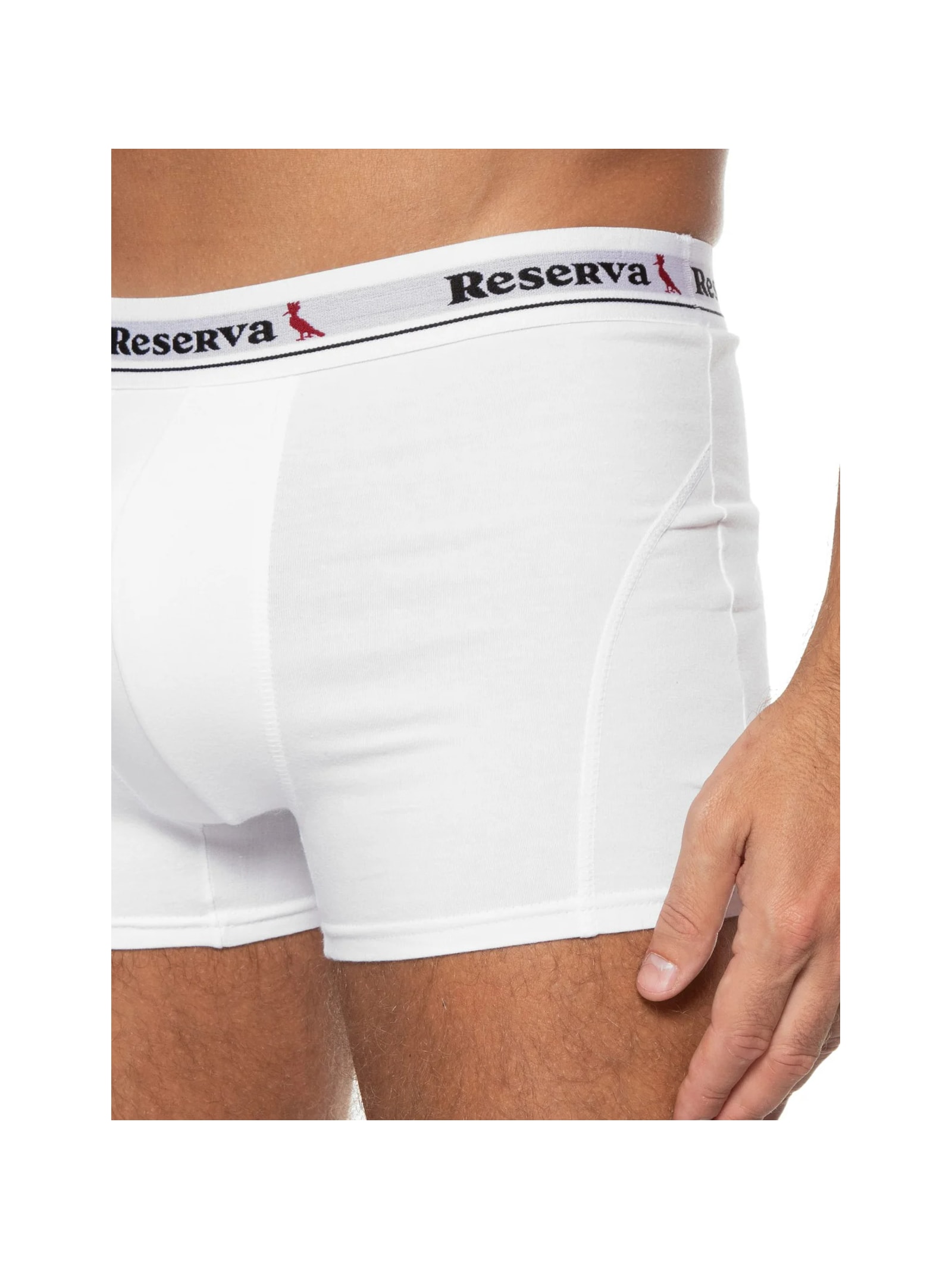 Kit 2 Cuecas Boxer Básica Branco Reserva