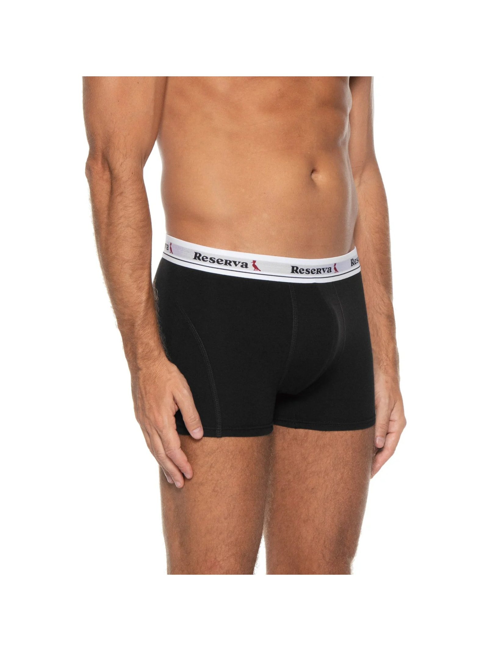 Kit 2 Cuecas Boxer Básica Preto Reserva