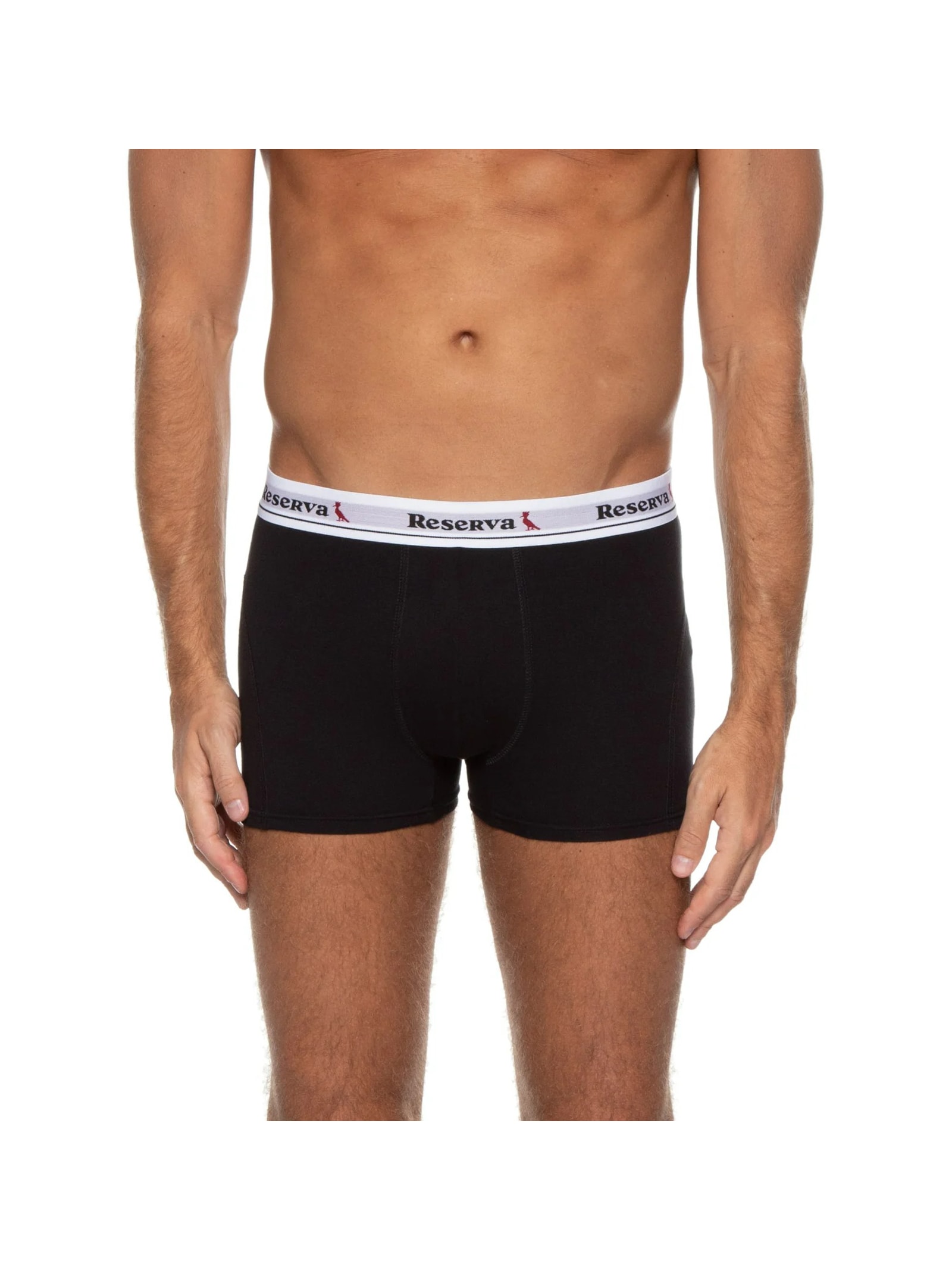 Kit 2 Cuecas Boxer Básica Preto Reserva