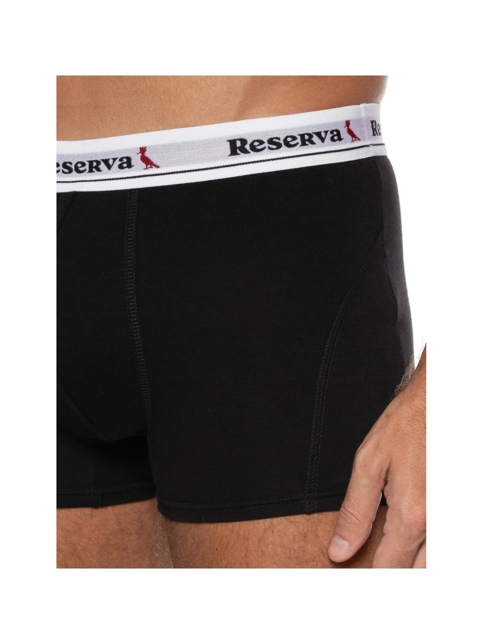 Kit 2 Cuecas Boxer Básica Preto Reserva