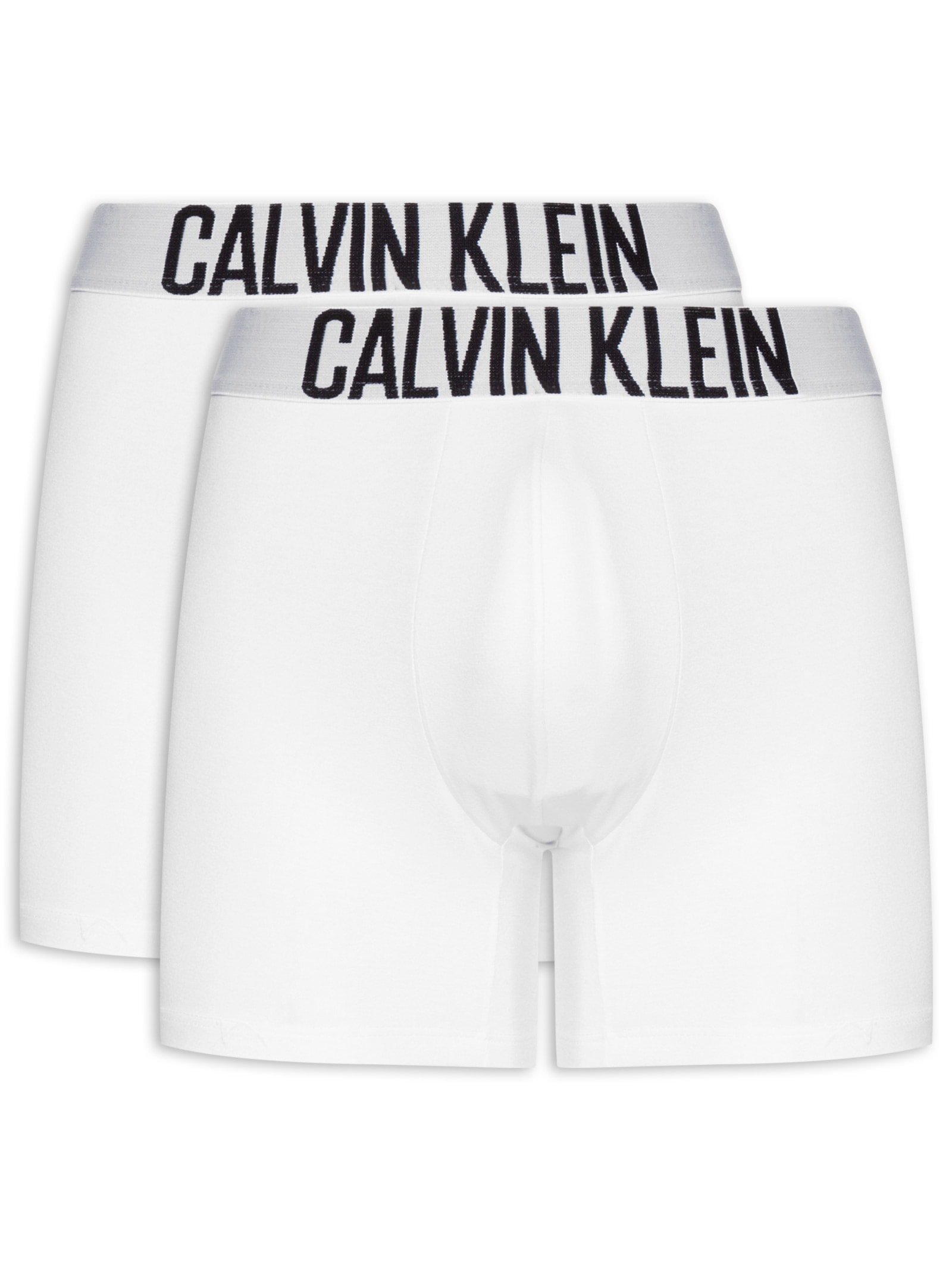 Kit 2 Cuecas Boxer Cotton Recycled Intense Power Branco Calvin Klein Underwear