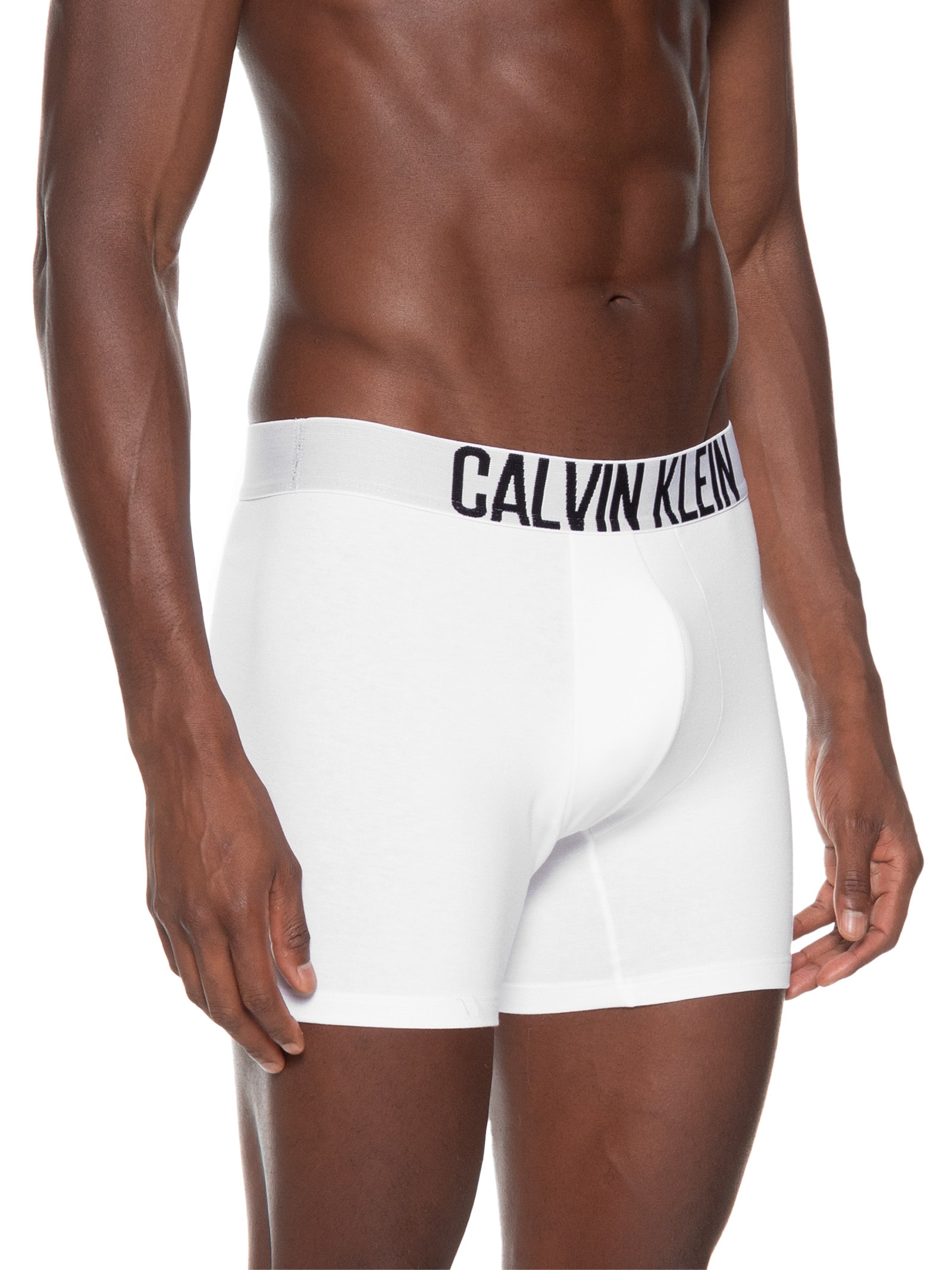 Kit 2 Cuecas Boxer Cotton Recycled Intense Power Branco Calvin Klein Underwear