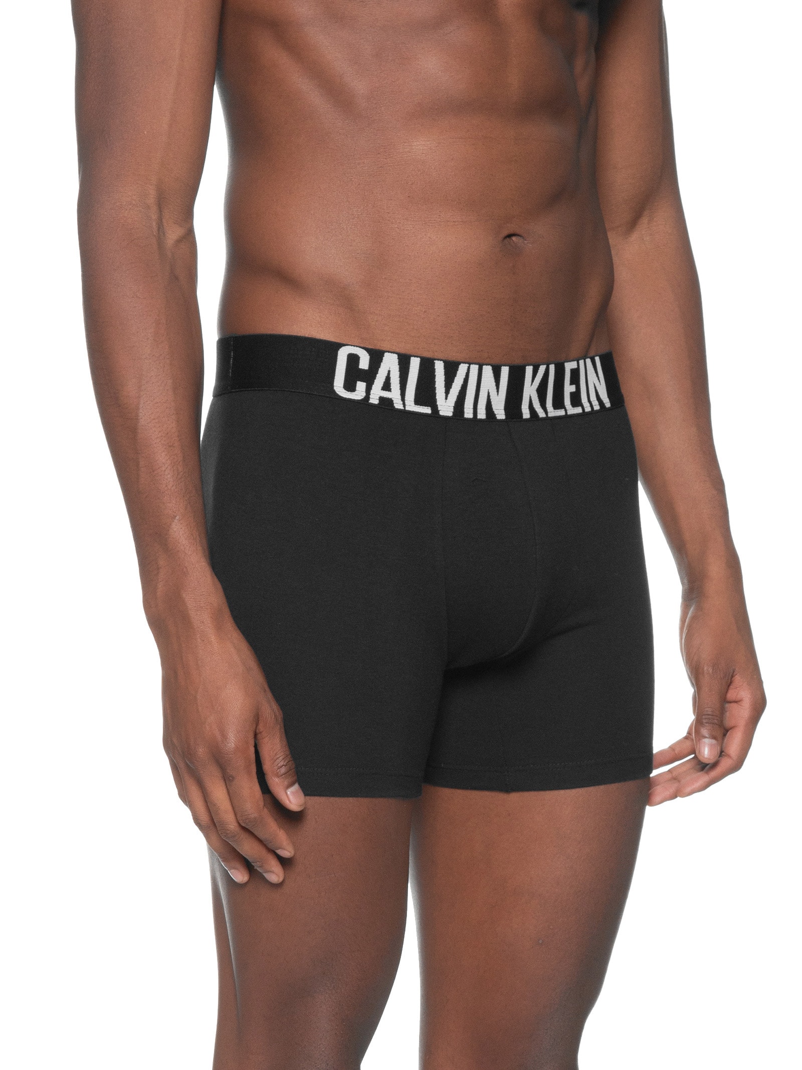 Kit 2 Cuecas Boxer Cotton Recycled Intense Power Preto Calvin Klein Underwear