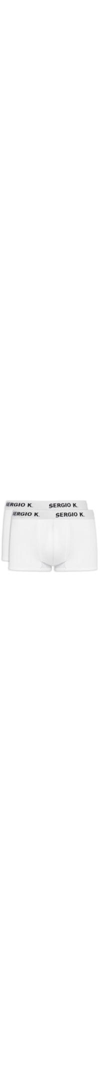 Kit 2 Cuecas Boxer de Algodão - Branco