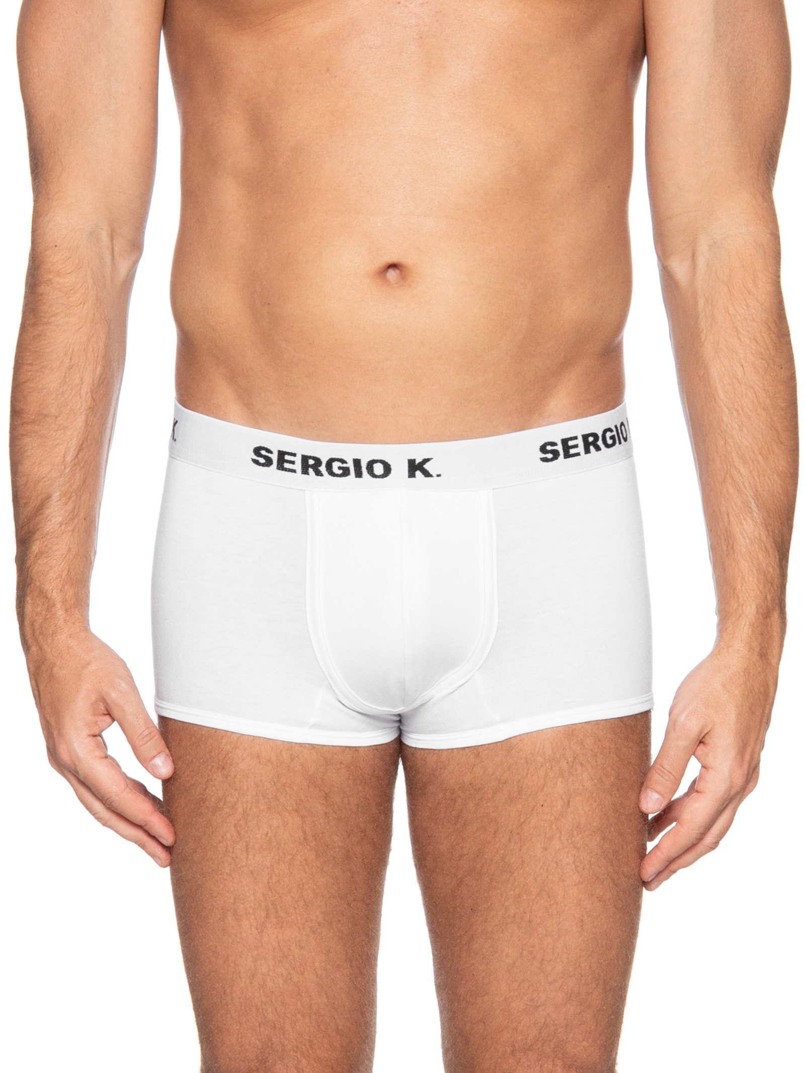 Kit 2 Cuecas Boxer de Algodão Branco Sergio K
