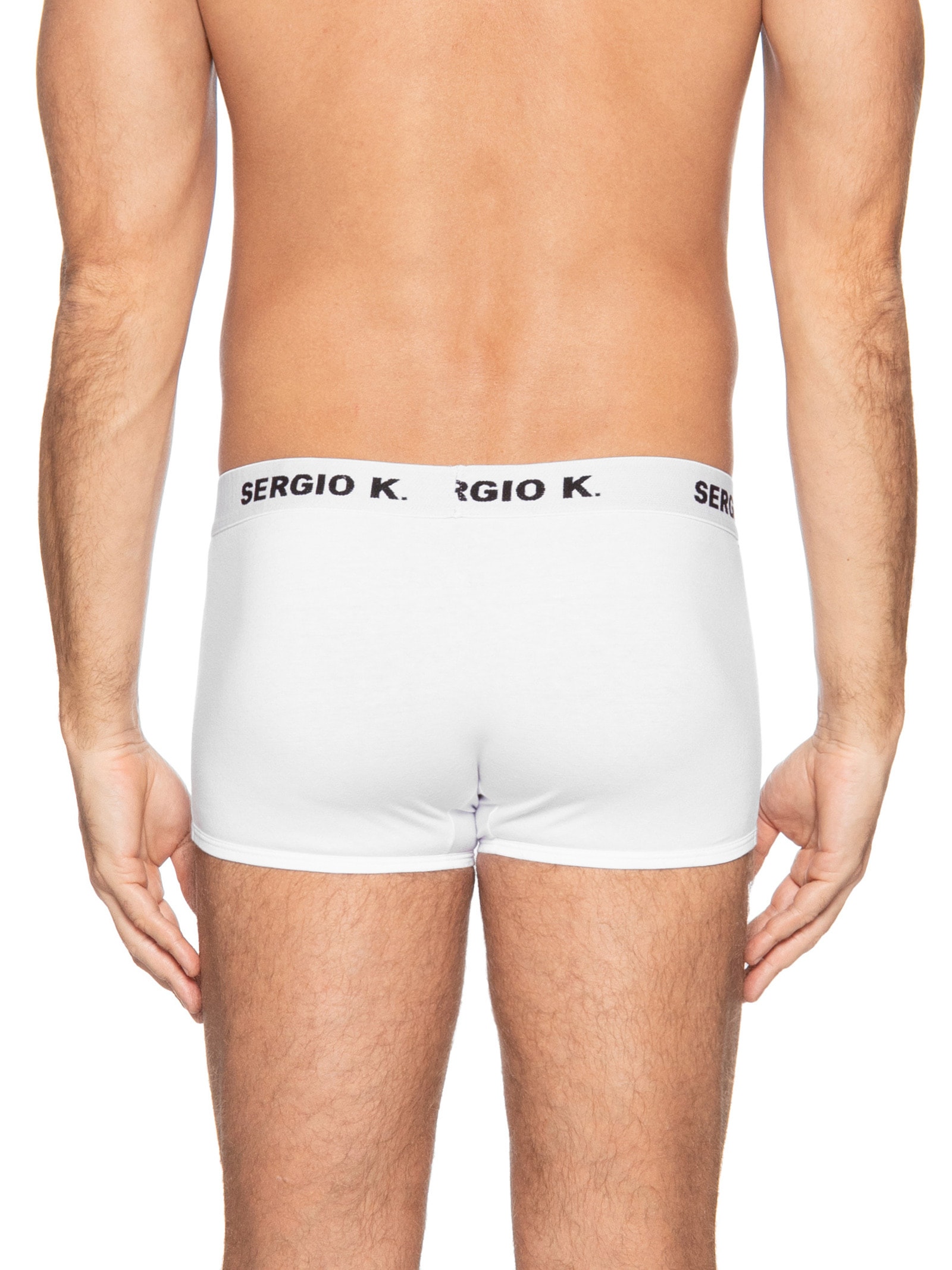 Kit 2 Cuecas Boxer de Algodão Branco Sergio K
