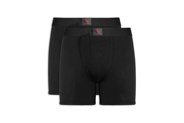Kit 2 Cuecas Boxer Pima - Preto