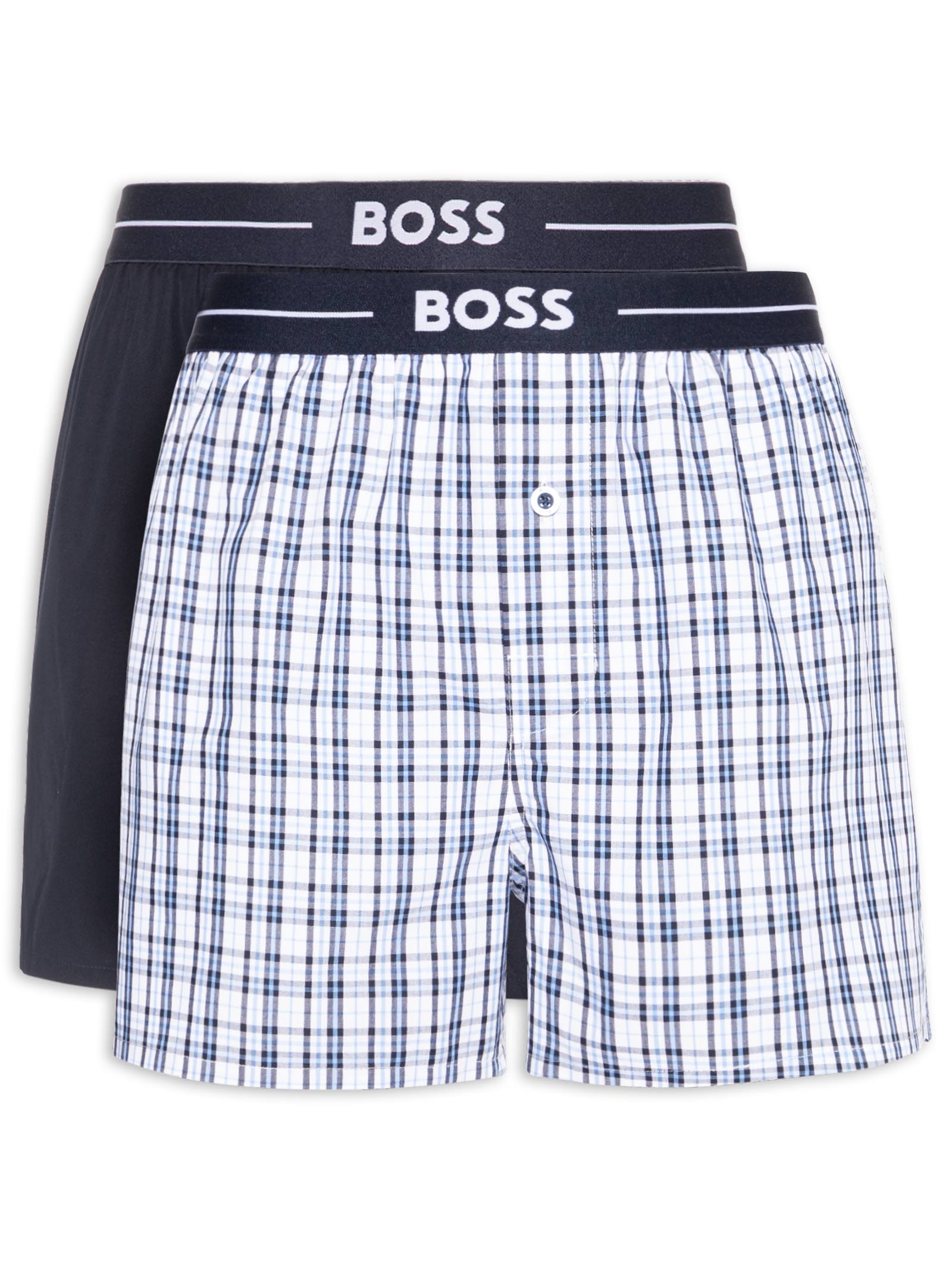 Kit 2 Cuecas Samba Canção Boxer Azul Boss