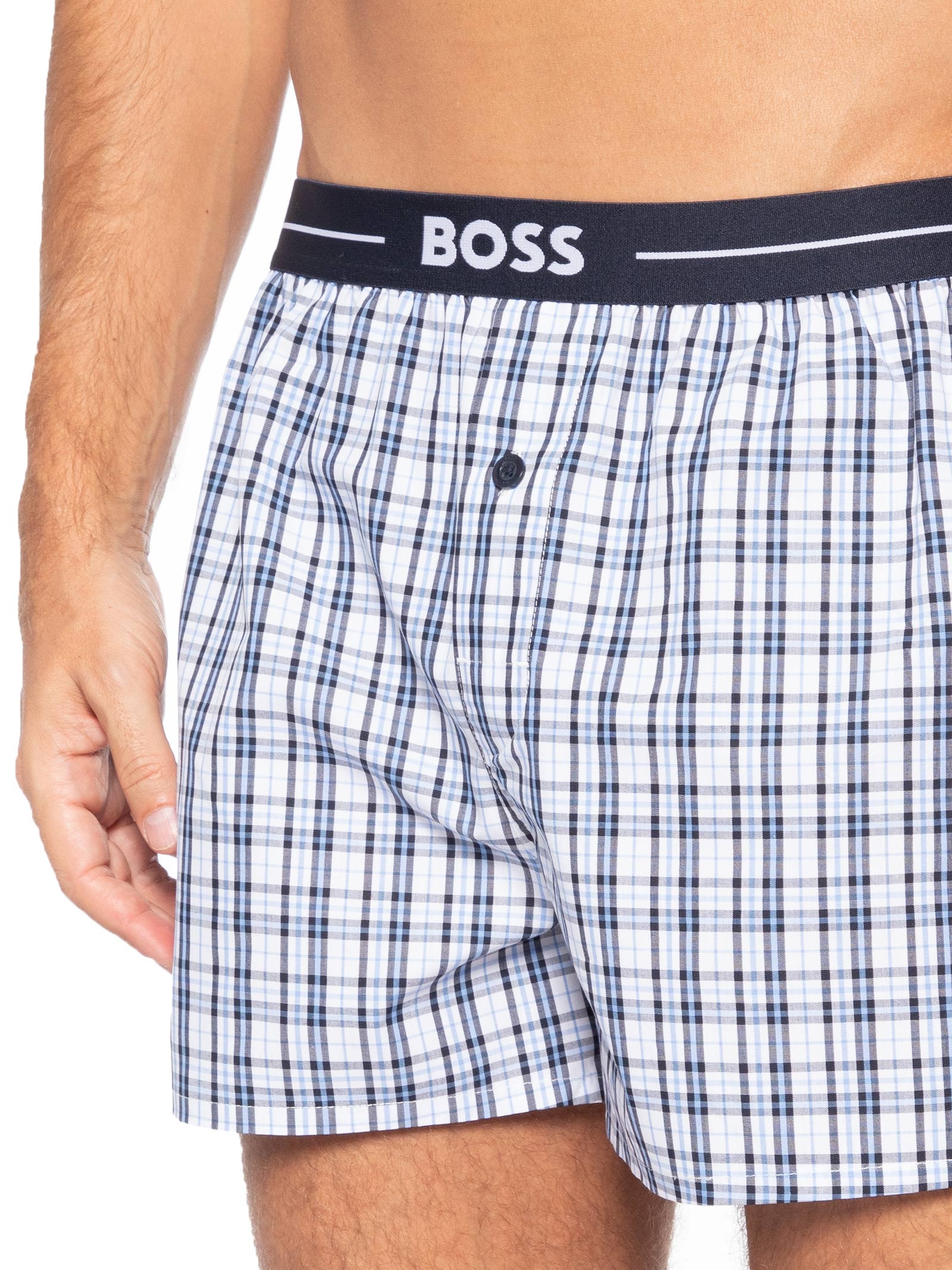 Kit 2 Cuecas Samba Canção Boxer Azul Boss