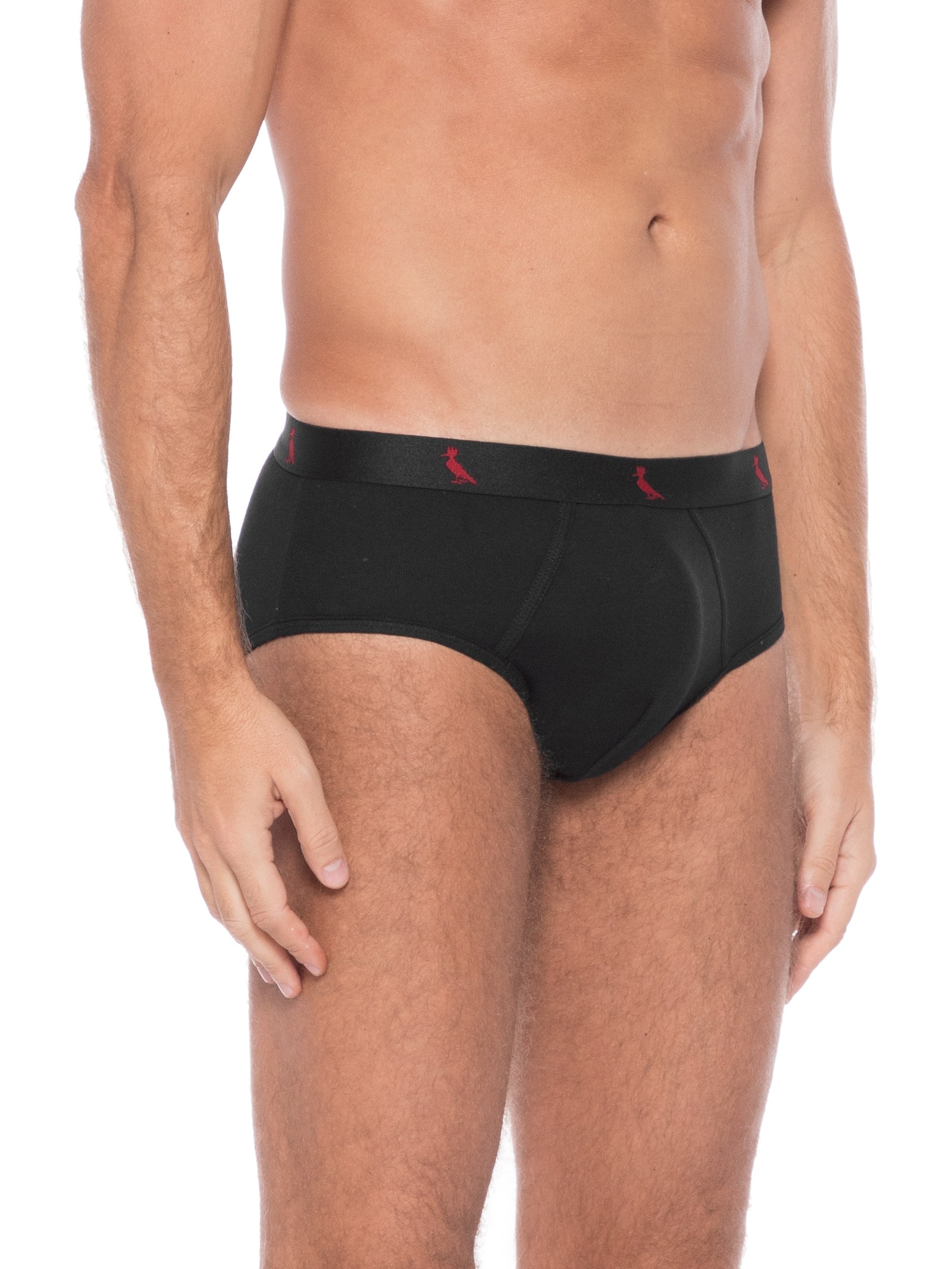 Kit 2 Cuecas Slip Básica Pack 2 Algodão Preto Reserva