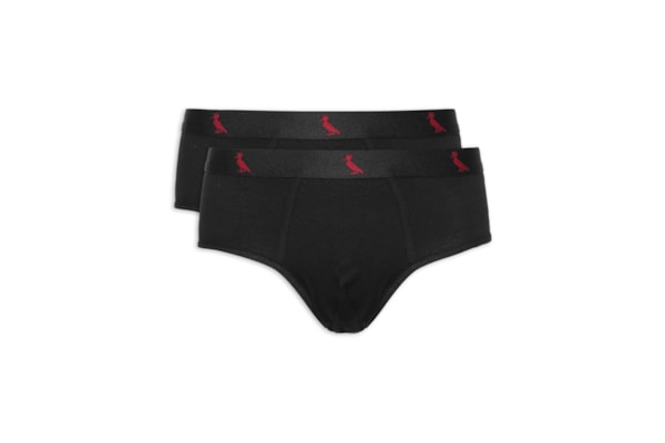 Kit 2 Cuecas Slip Básica Pack 2 Algodão - Preto