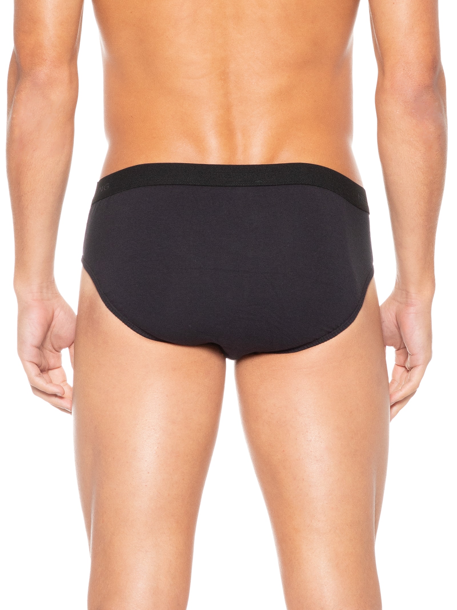 Kit 2 Cuecas Slip Com Elástico Preta Hering Intimates