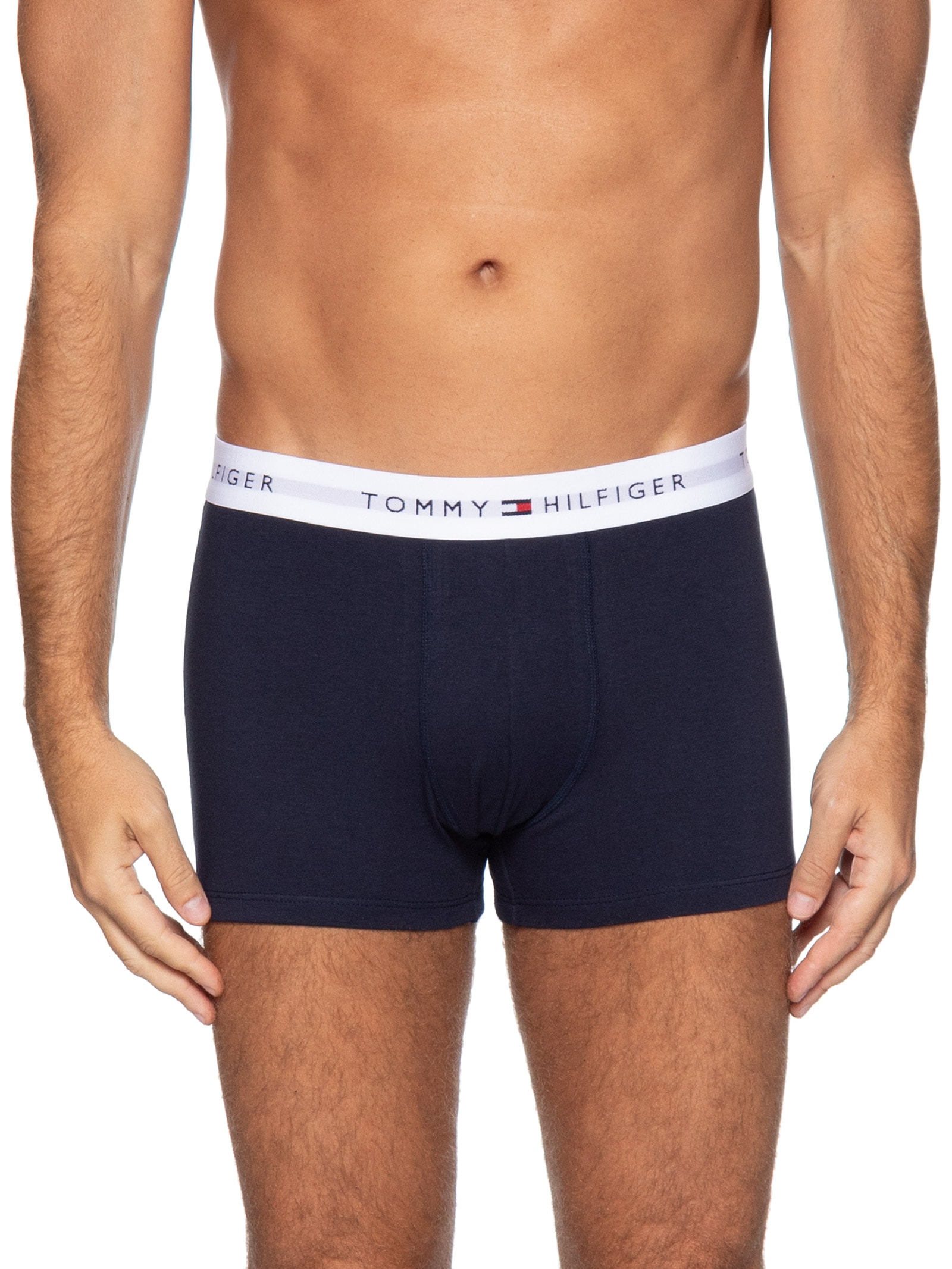 Kit 2 Cuecas TH Boxer Brief Em Algodão Branco Tommy Hilfiger