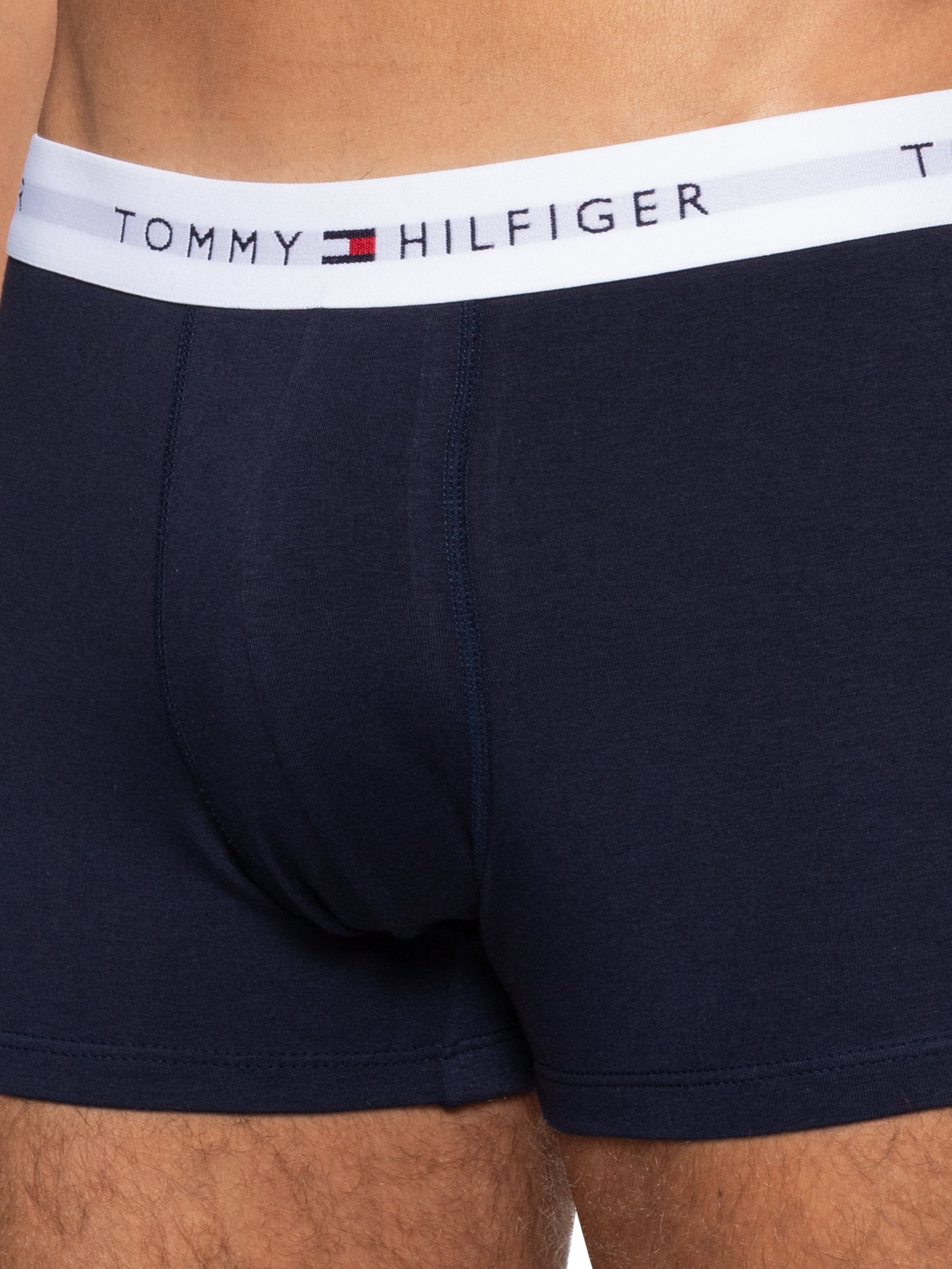 Kit 2 Cuecas TH Boxer Brief Em Algodão Branco Tommy Hilfiger