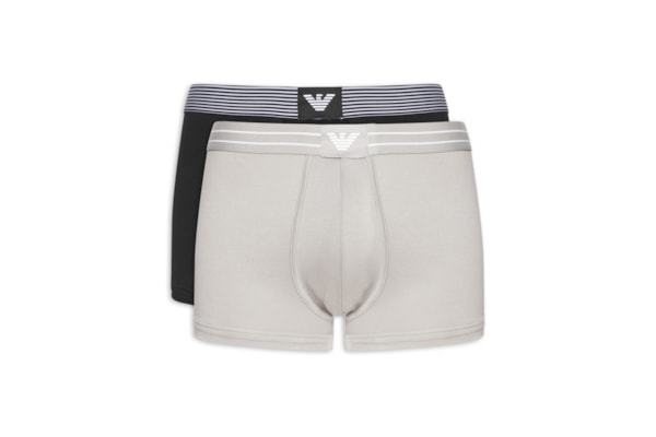 Kit 2 Cuecas Trunk Mini Logo - Cinza