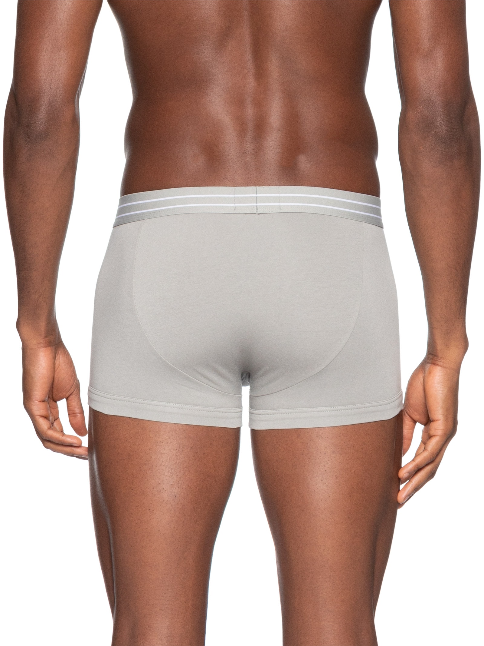 Kit 2 Cuecas Trunk Mini Logo Cinza Emporio Armani Bodywear