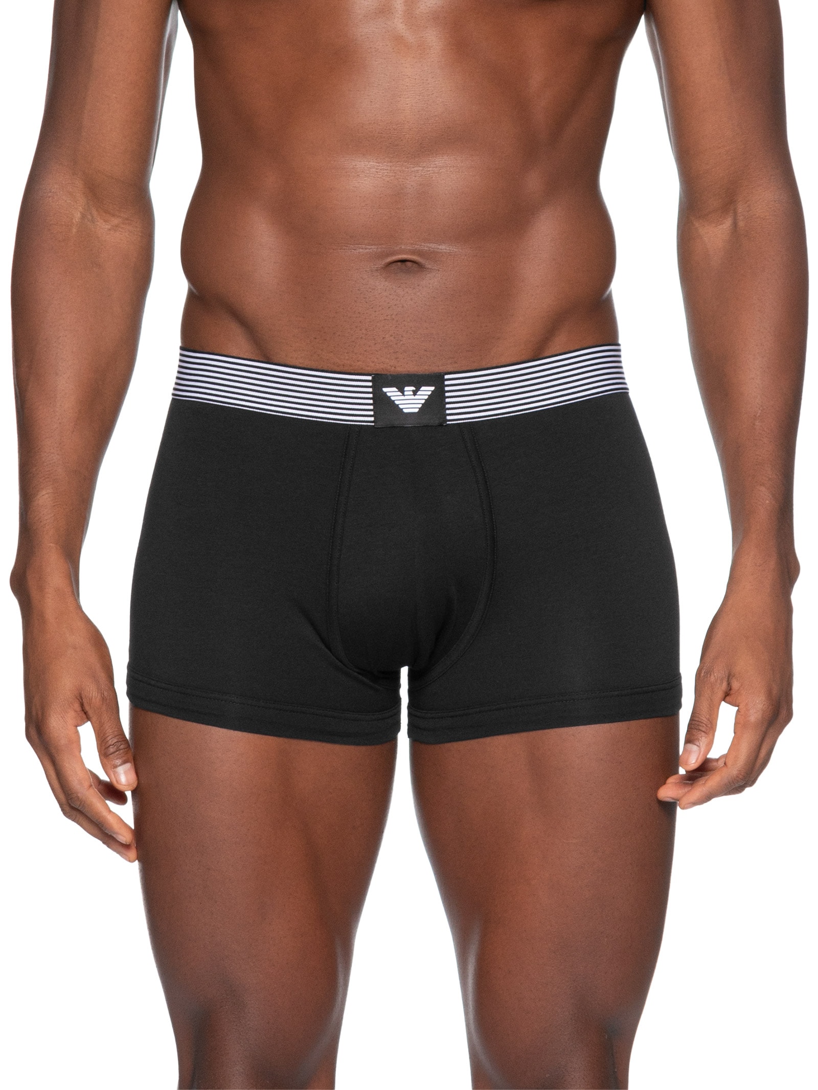 Kit 2 Cuecas Trunk Mini Logo Cinza Emporio Armani Bodywear