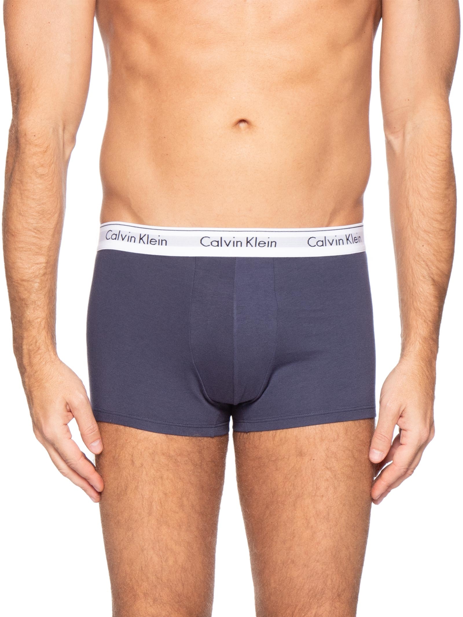 Kit 2 Cuecas Trunk Modern Cotton  Azul Calvin Klein Underwear