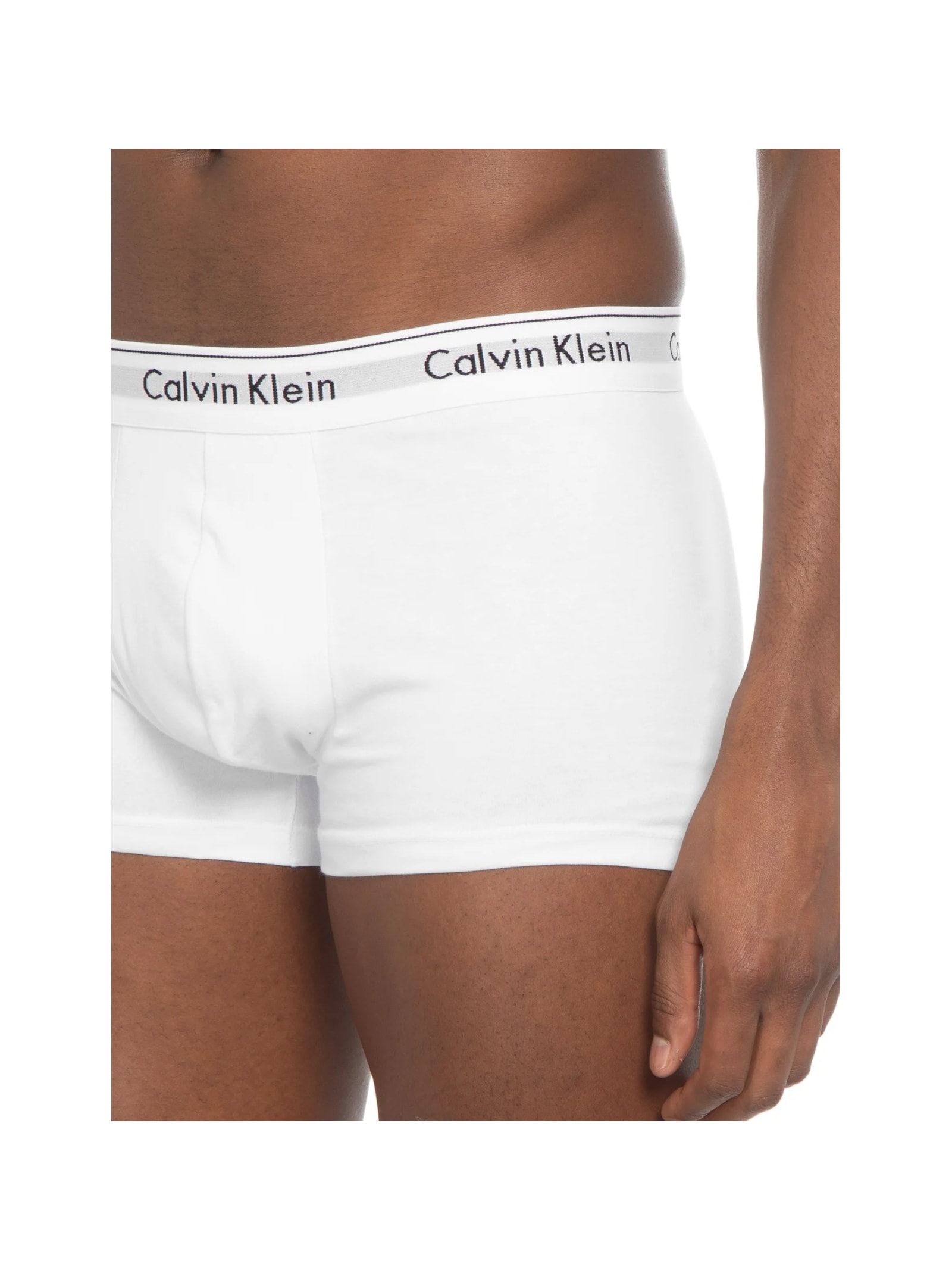 Kit 2 Cuecas Trunk Modern Cotton Branco Calvin Klein Underwear