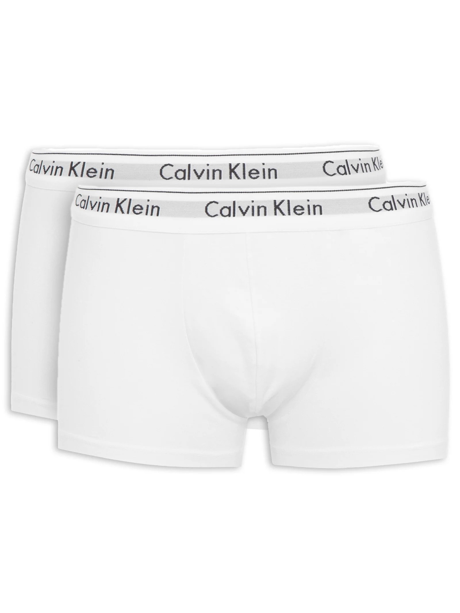 Kit 2 Cuecas Trunk Modern Cotton Branco Calvin Klein Underwear