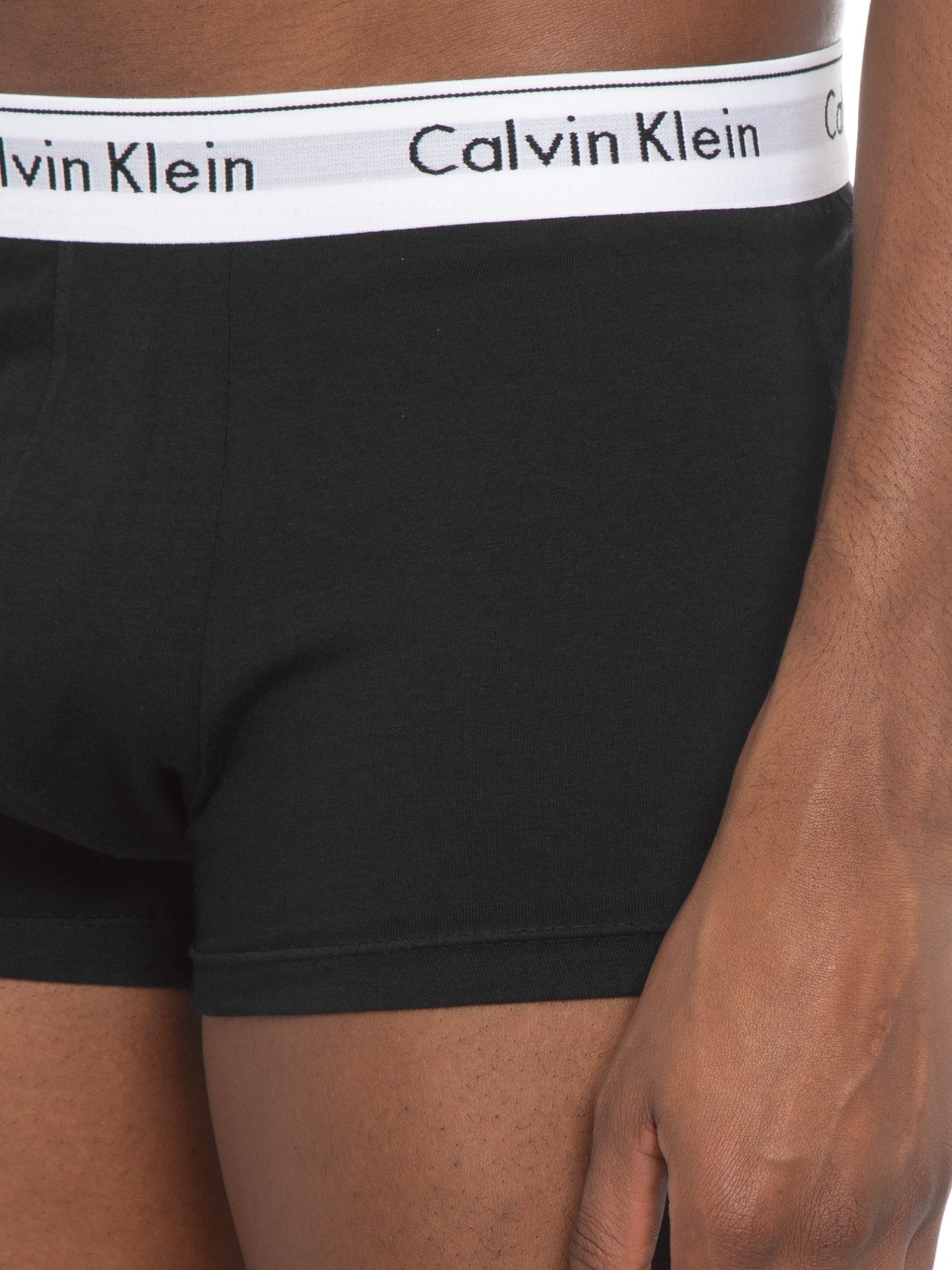 Kit 2 Cuecas Trunk Modern Cotton Preto Calvin Klein Underwear