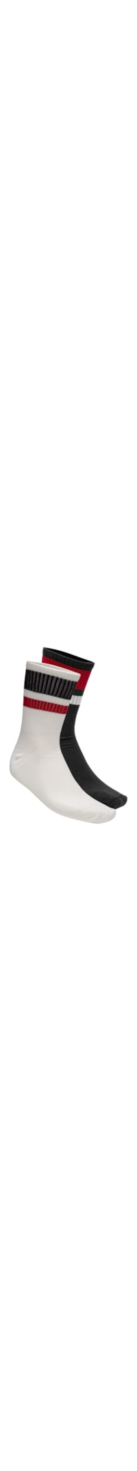 Kit 2 Meia Cano Alto Riva Masculina - Branco